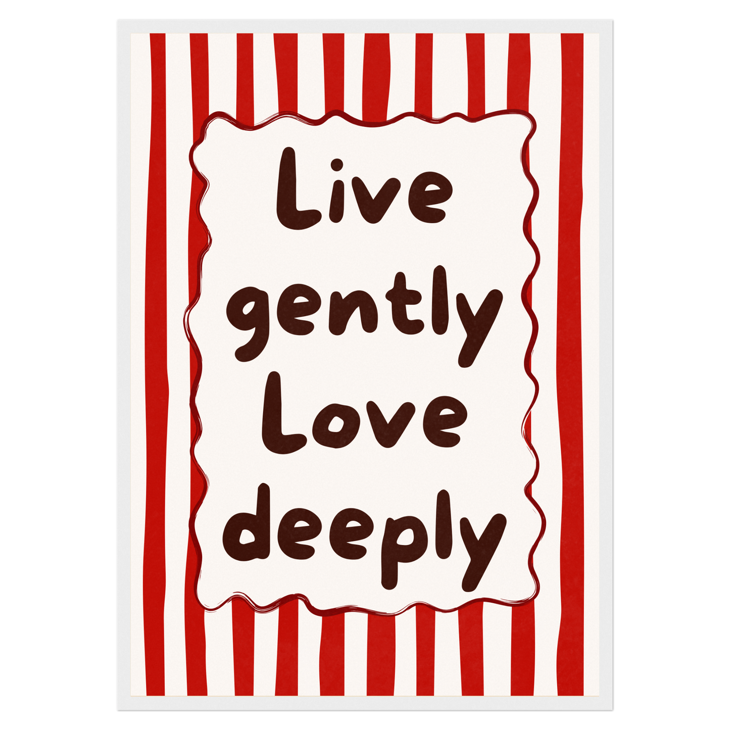 Live & Love Bleue Vague Flow Print Material
