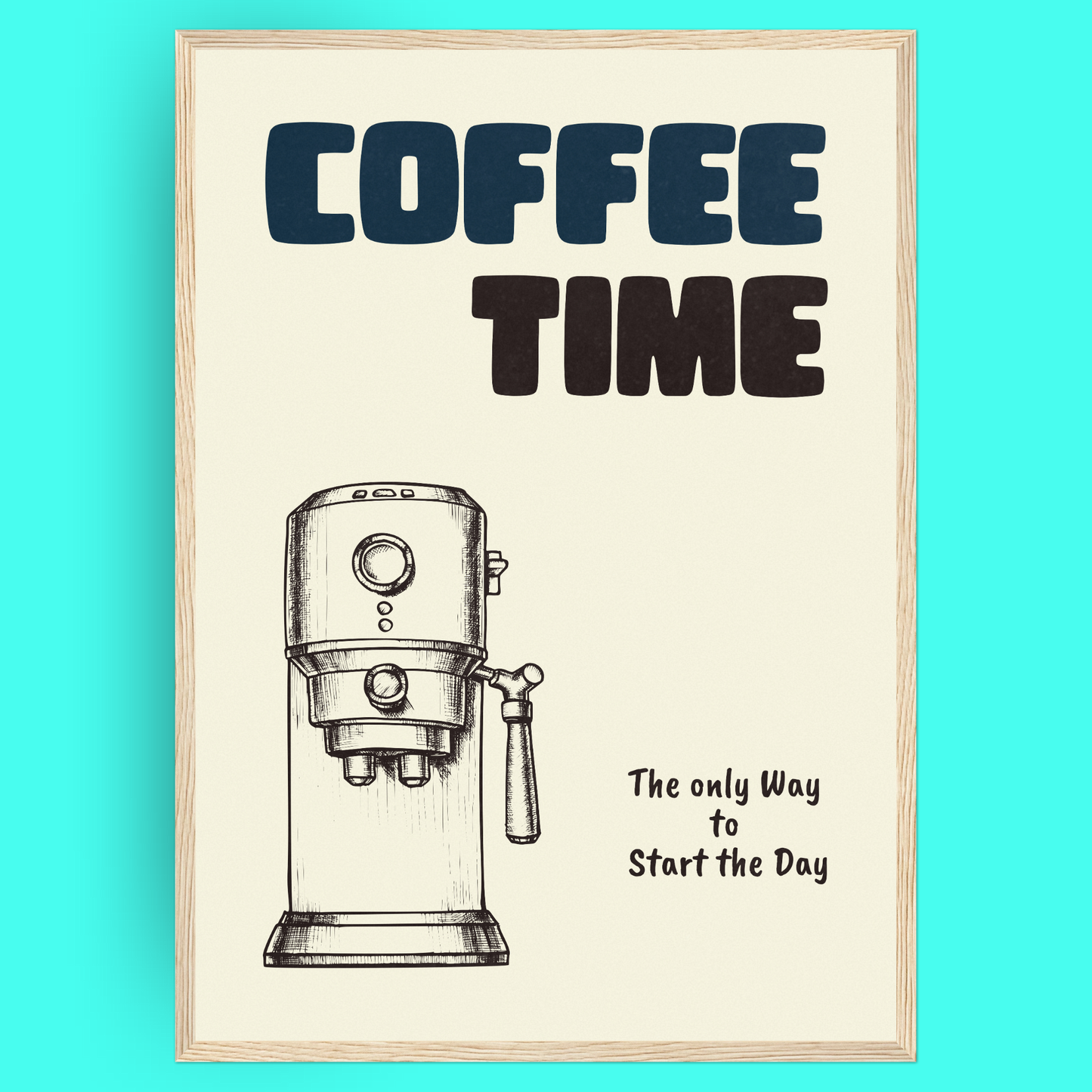 Coffe Time - Expresso Machine Bleue Vague Flow