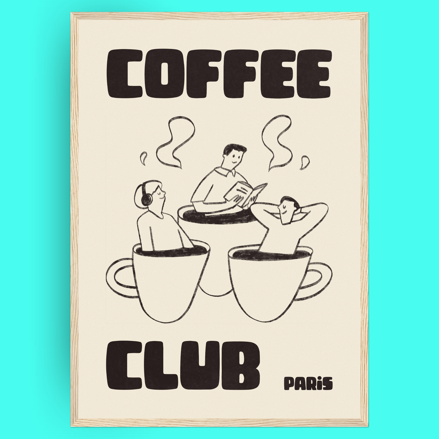 Coffee Club - Bain De Café Bleue Vague Flow