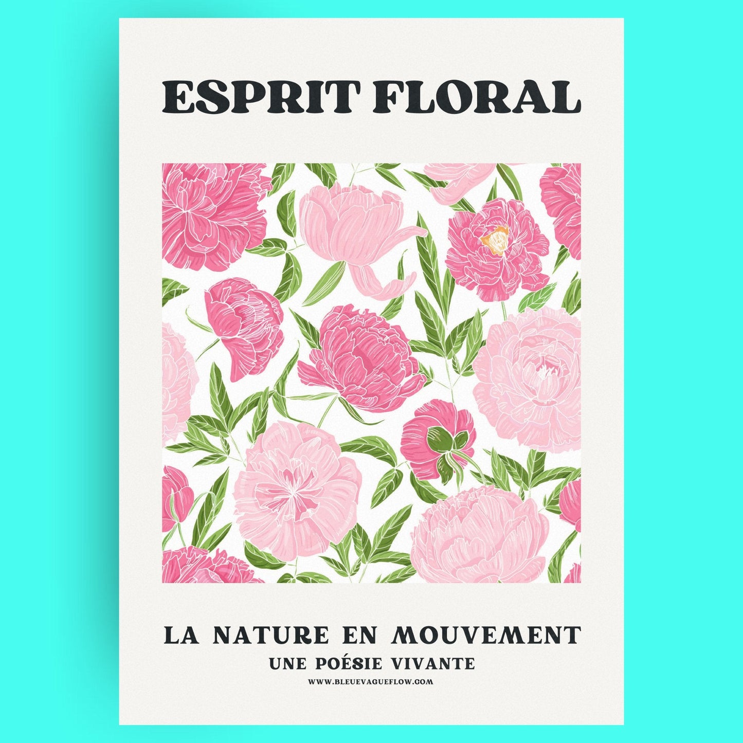 Esprit Floral - Pétale Bleue Vague Flow