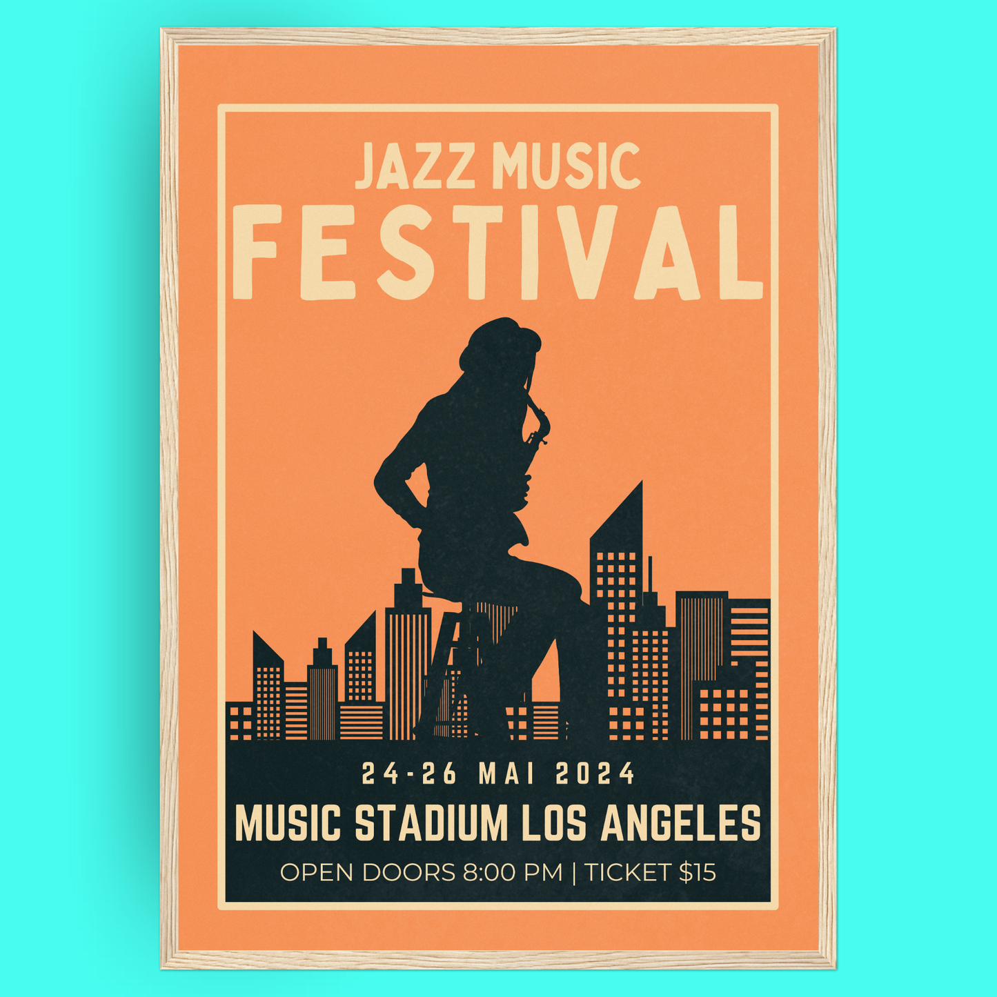 Jazz Festival - Sax Place Bleue Vague Flow