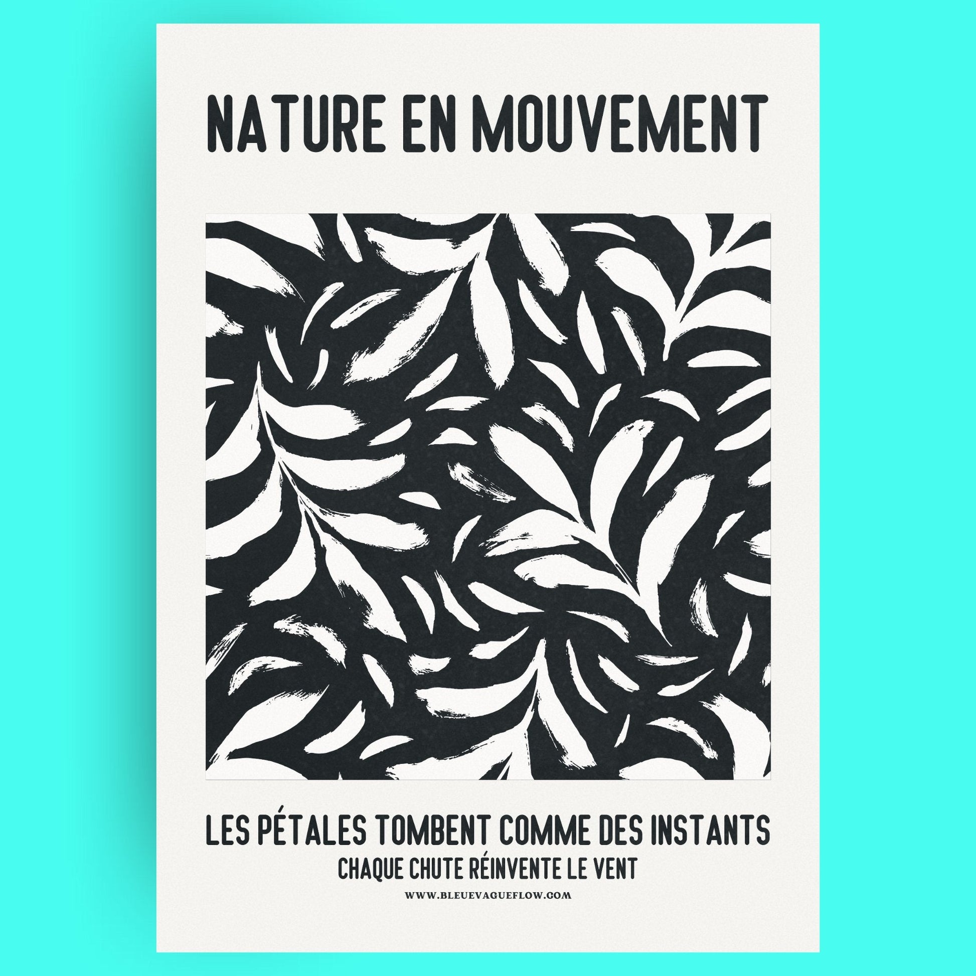 Nature En Mouvement - Lueur Bleue Vague Flow