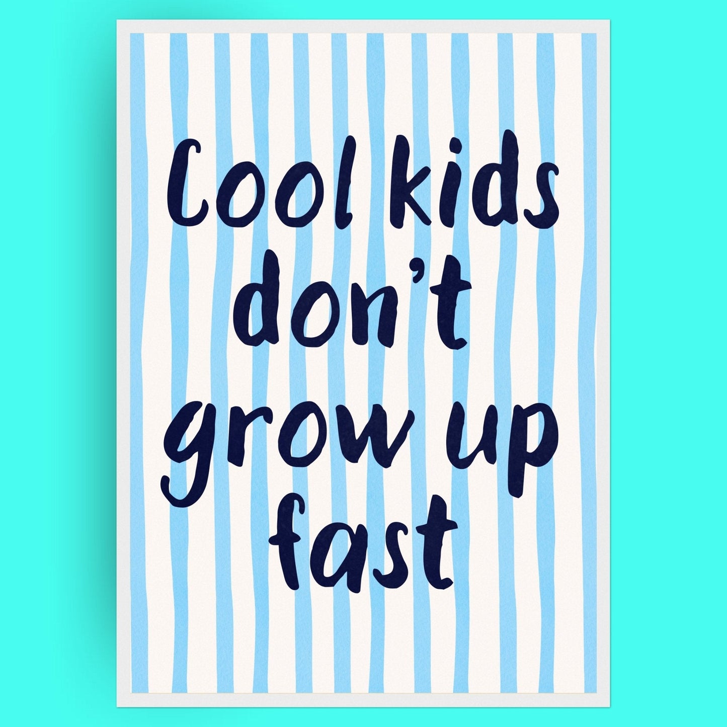 Cool Kids Bleue Vague Flow Print Material