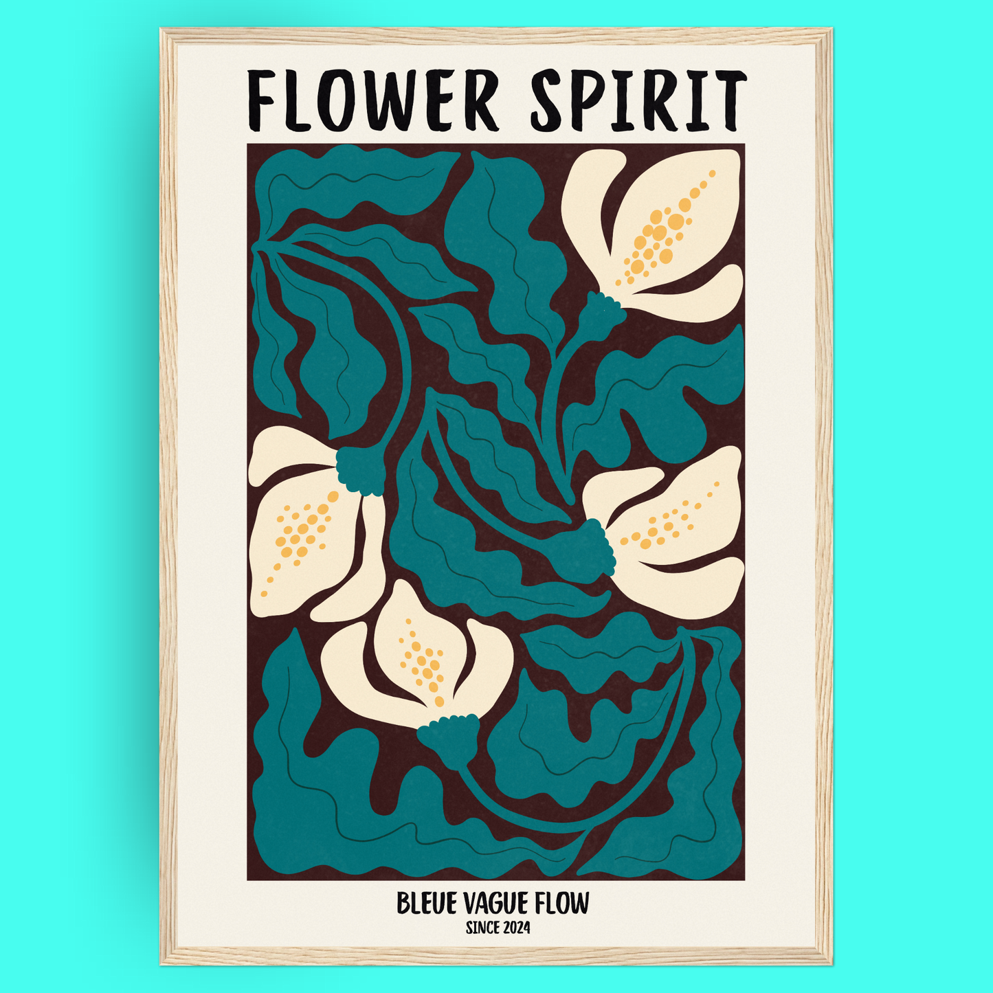 Flower Spirit - Ombre tendre Bleue Vague Flow