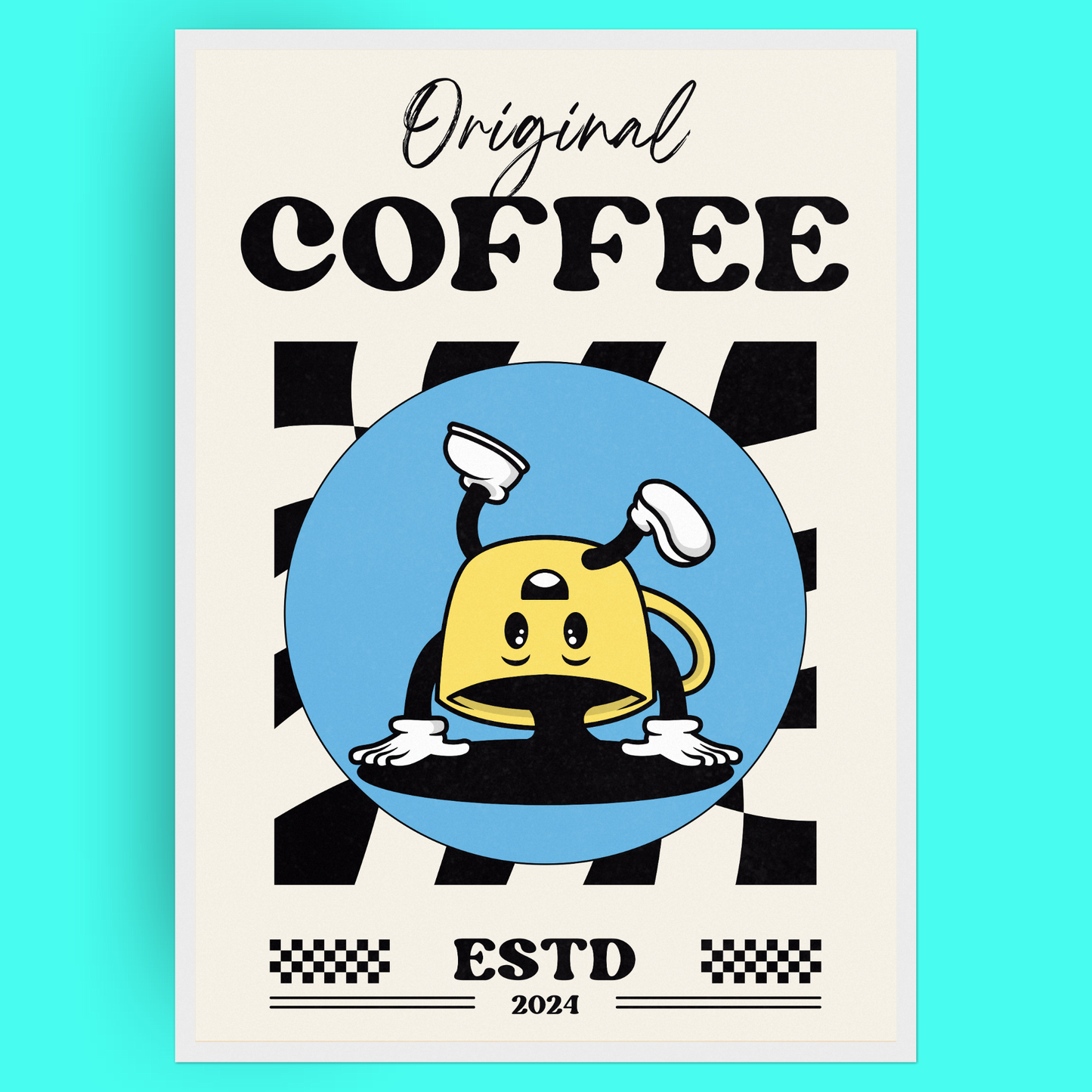 Original Coffee - Reverse Cup Bleue Vague Flow