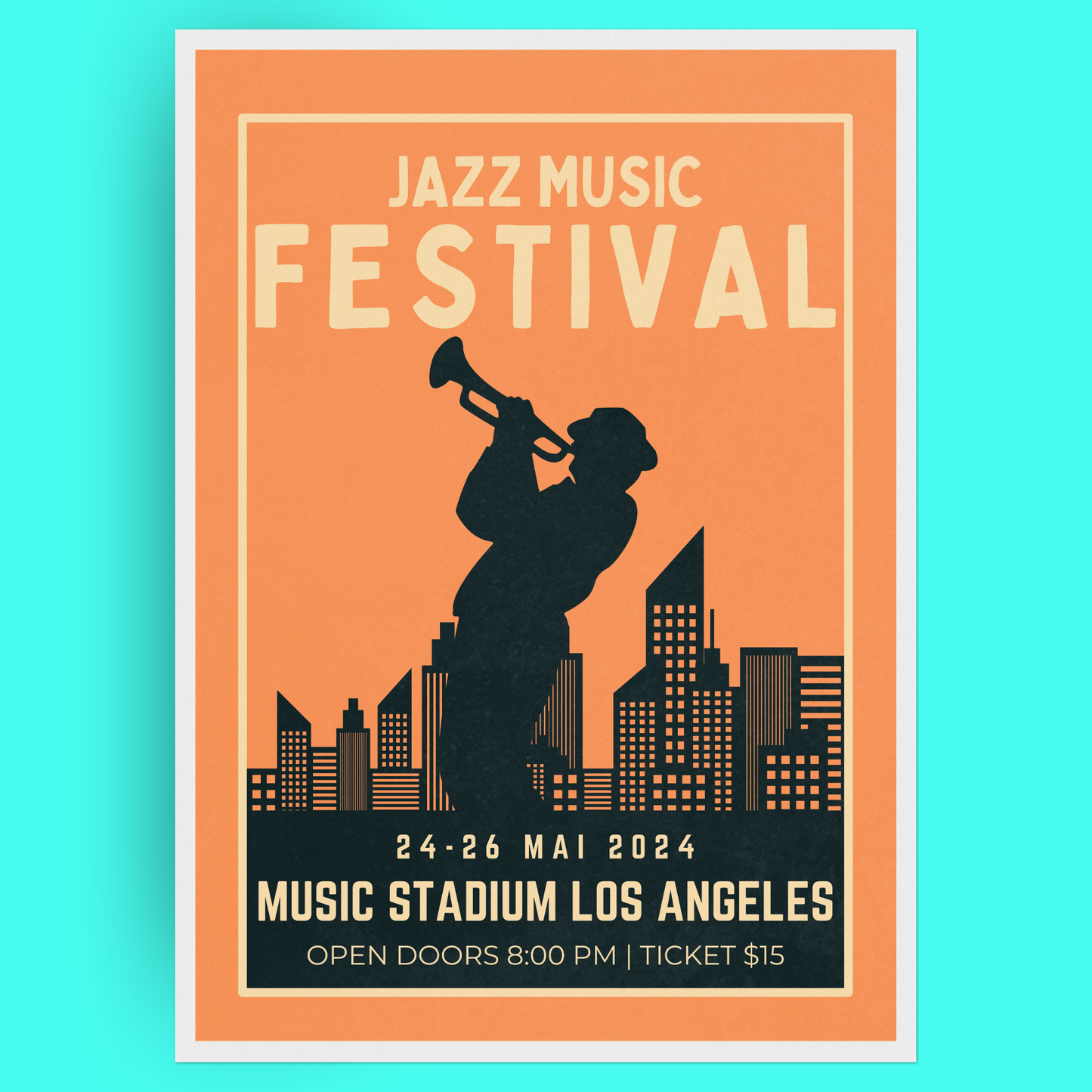 Jazz Festival - Trumpet Bleue Vague Flow