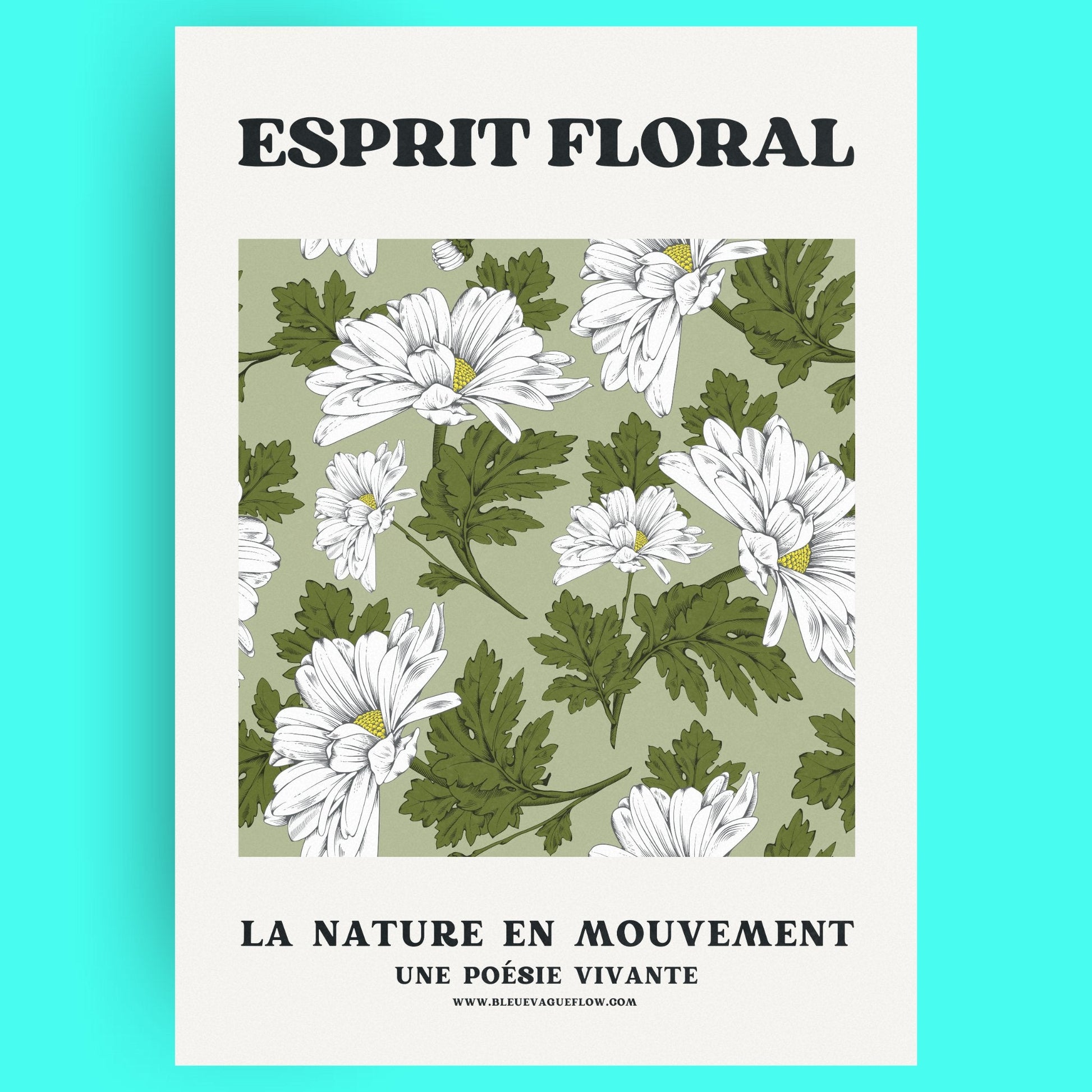 Esprit Floral - Sérénité Bleue Vague Flow