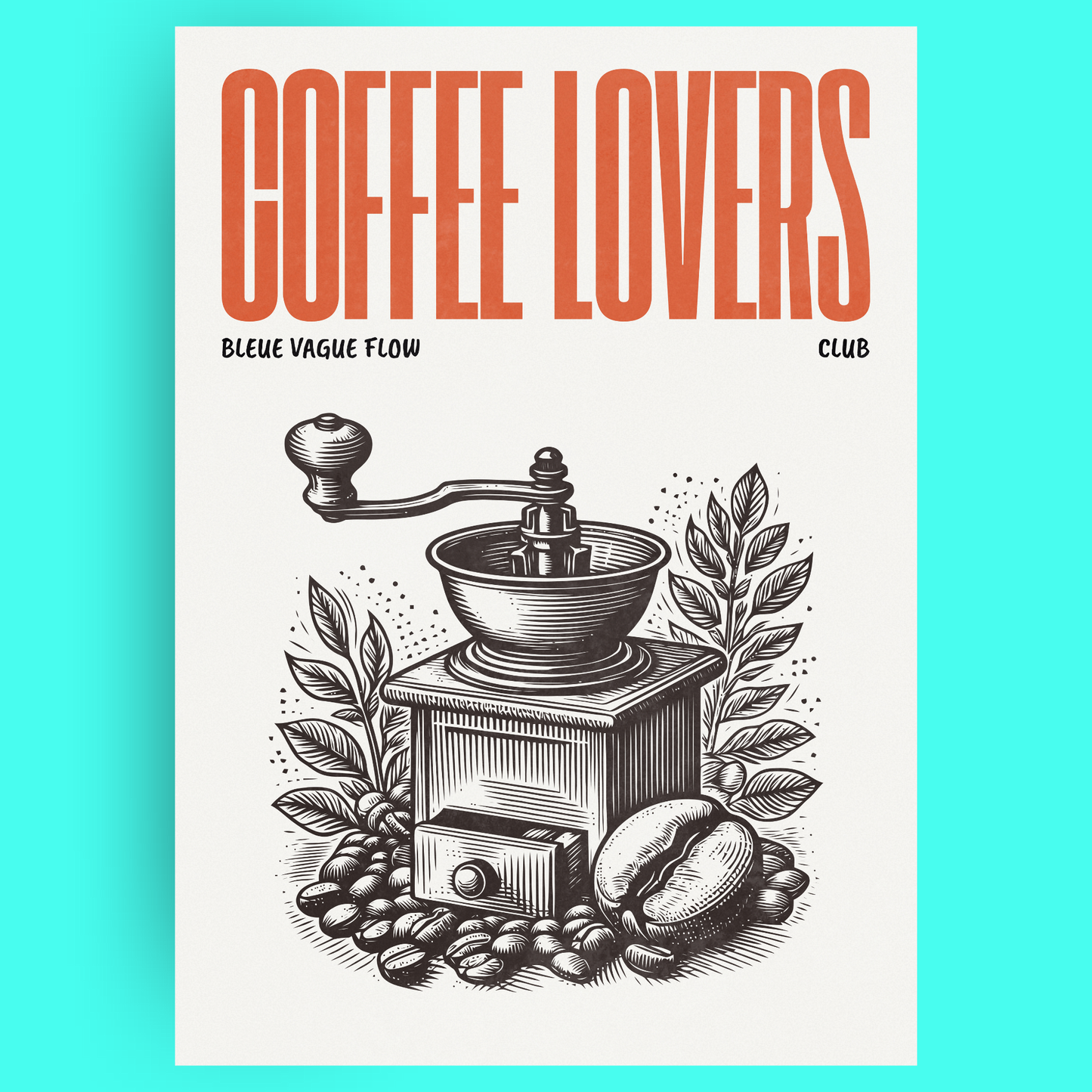 Coffee Lovers - Moulin À Grains Bleue Vague Flow
