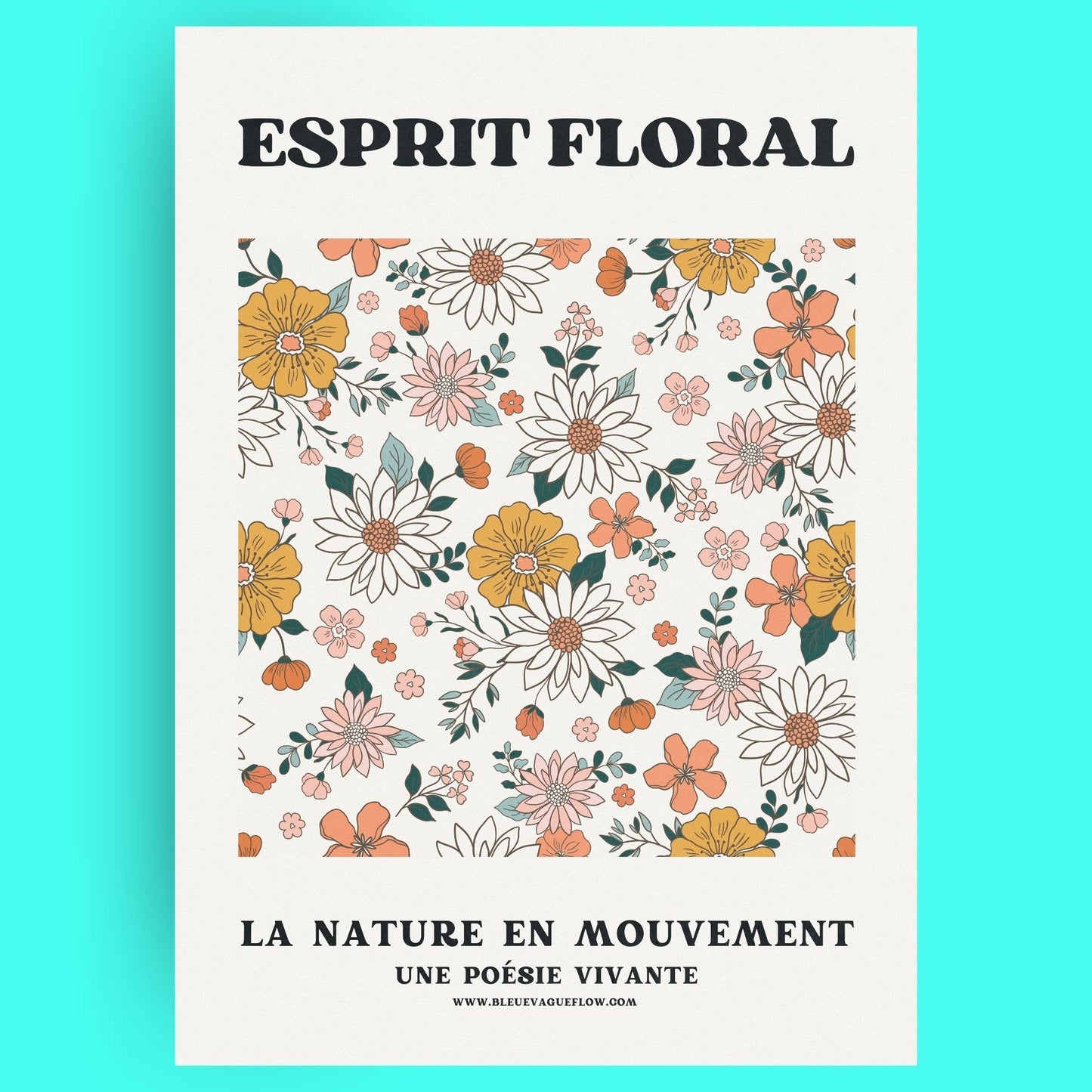 Esprit Floral - Rêve Bleue Vague Flow