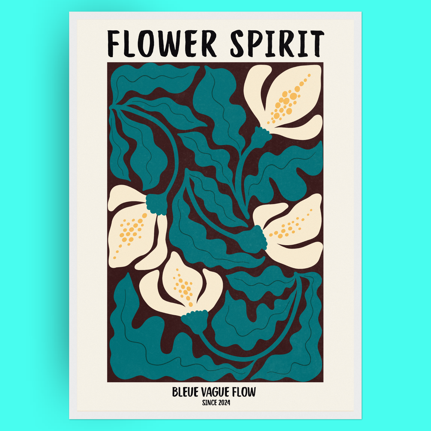 Flower Spirit - Ombre tendre Bleue Vague Flow