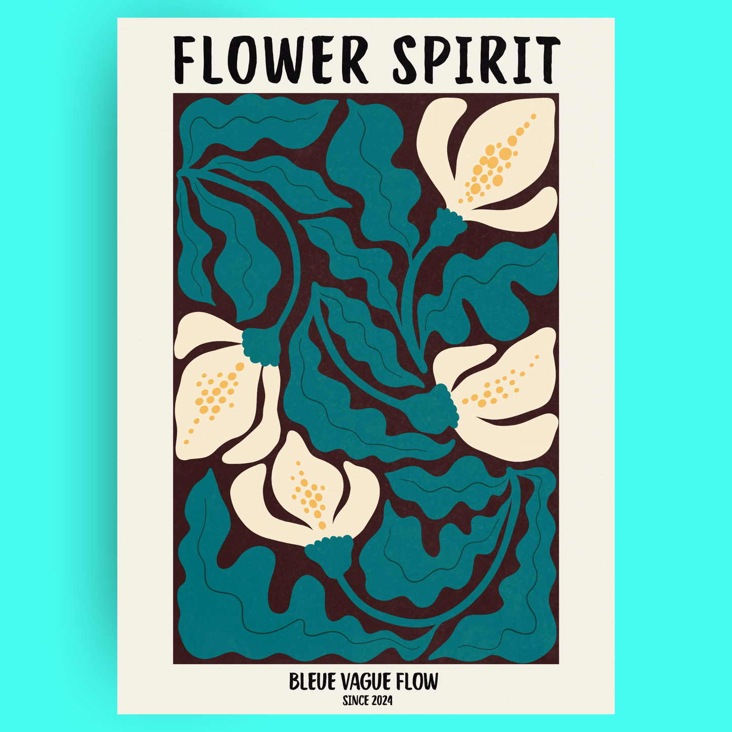 Flower Spirit - Ombre tendre Bleue Vague Flow