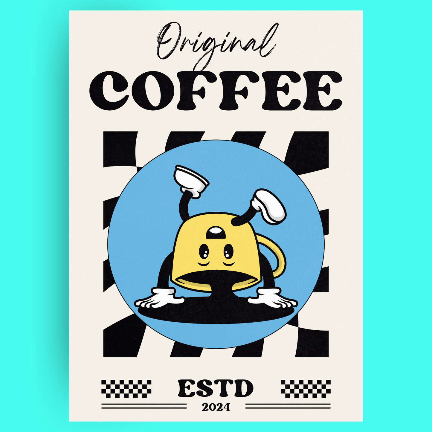 Original Coffee - Reverse Cup Bleue Vague Flow