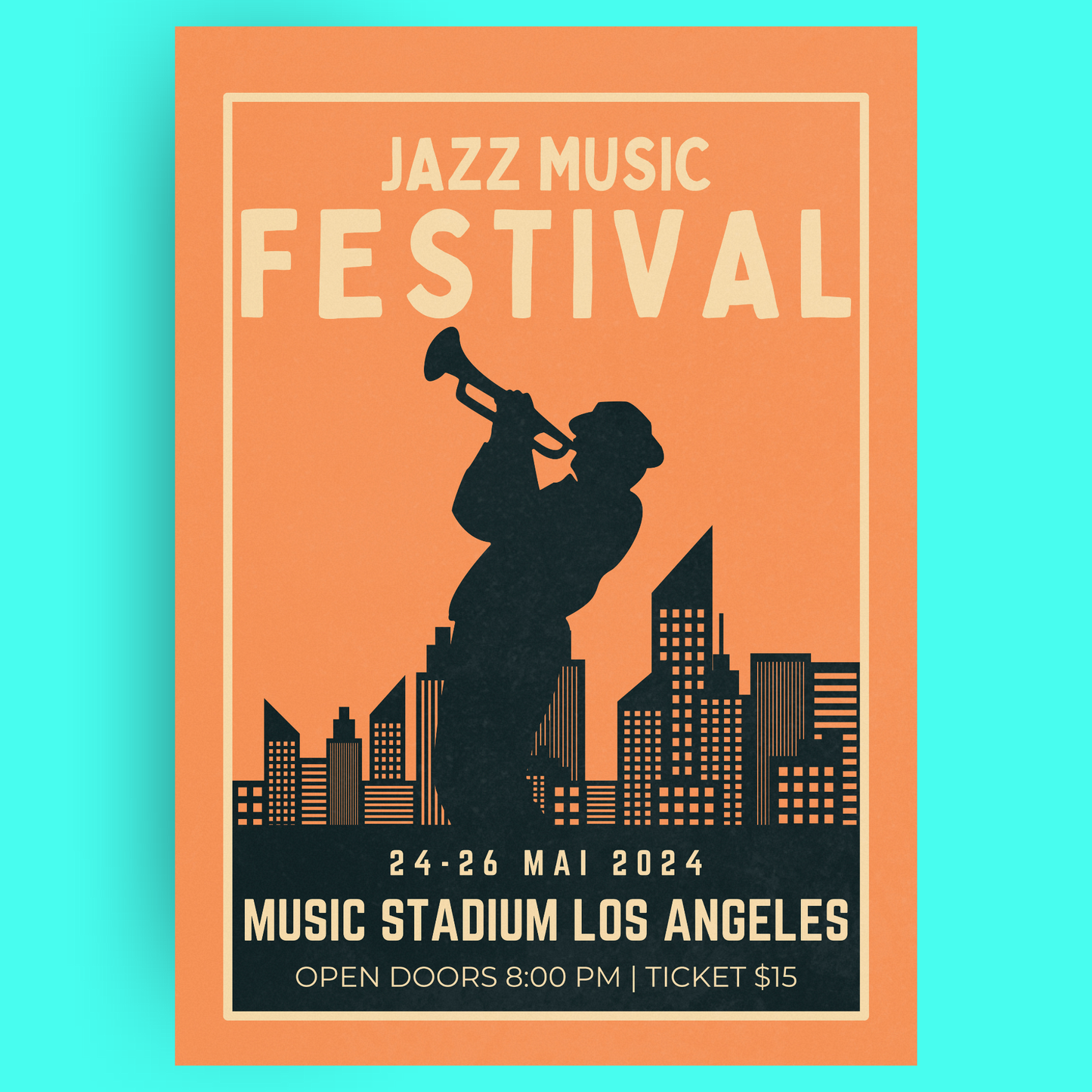 Jazz Festival - Trumpet Bleue Vague Flow