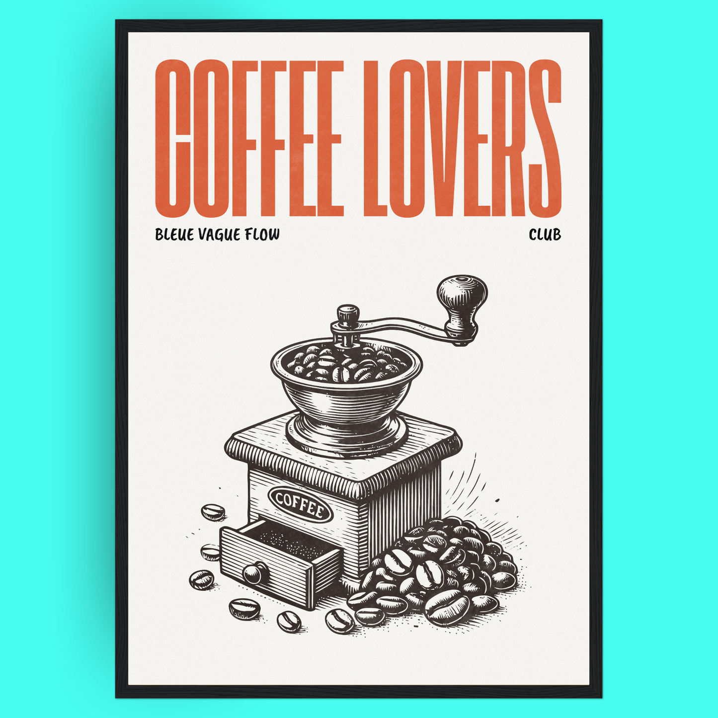 Coffee Lovers - Moulin À Café Bleue Vague Flow