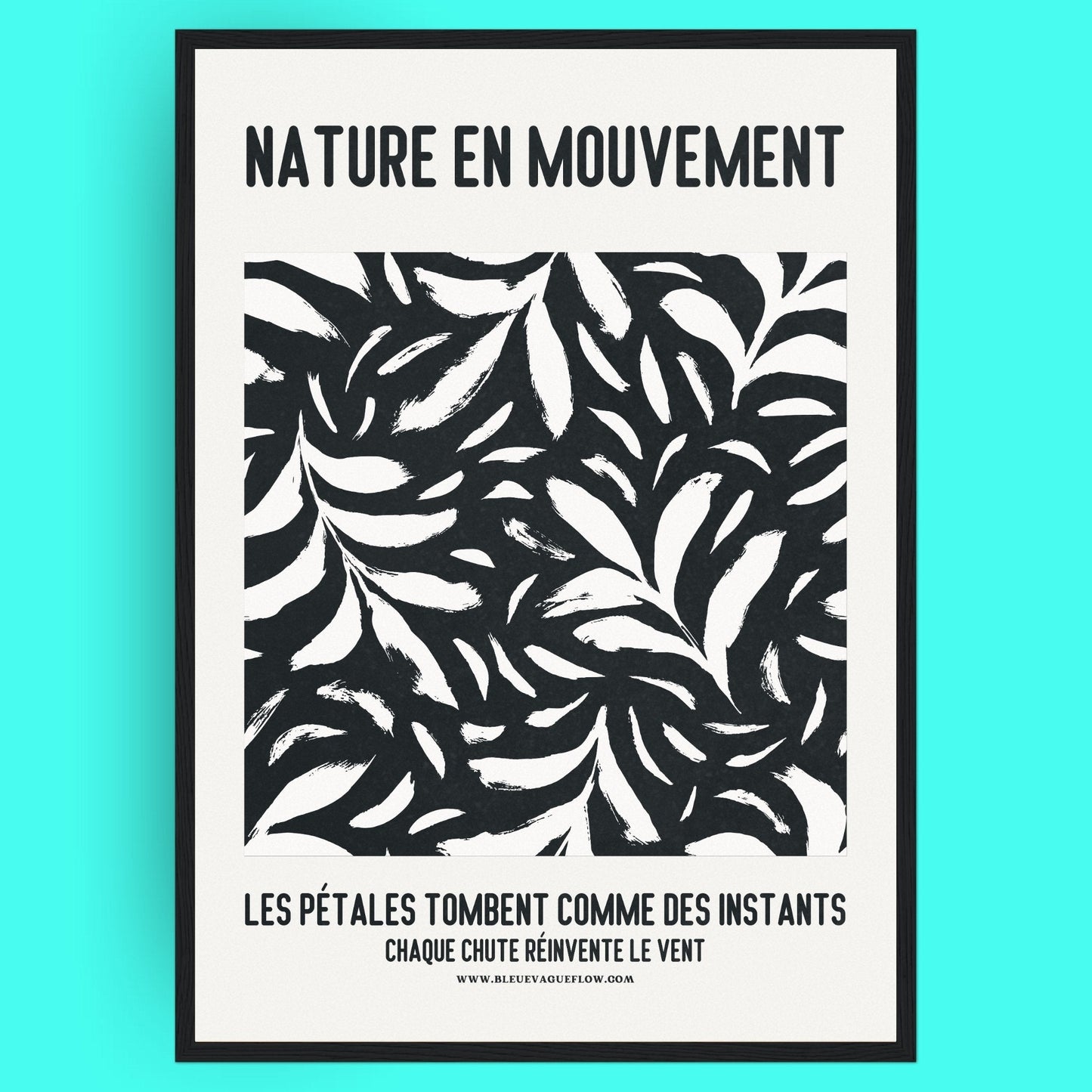 Nature En Mouvement - Lueur Bleue Vague Flow