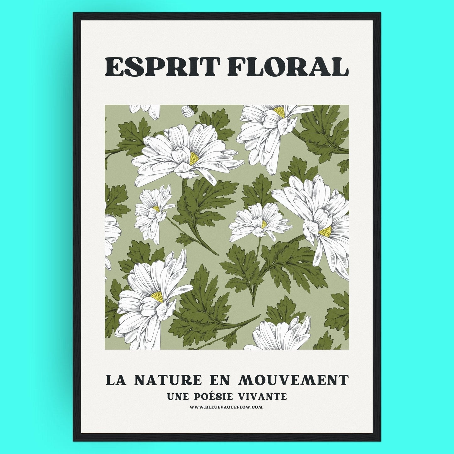 Esprit Floral - Sérénité Bleue Vague Flow