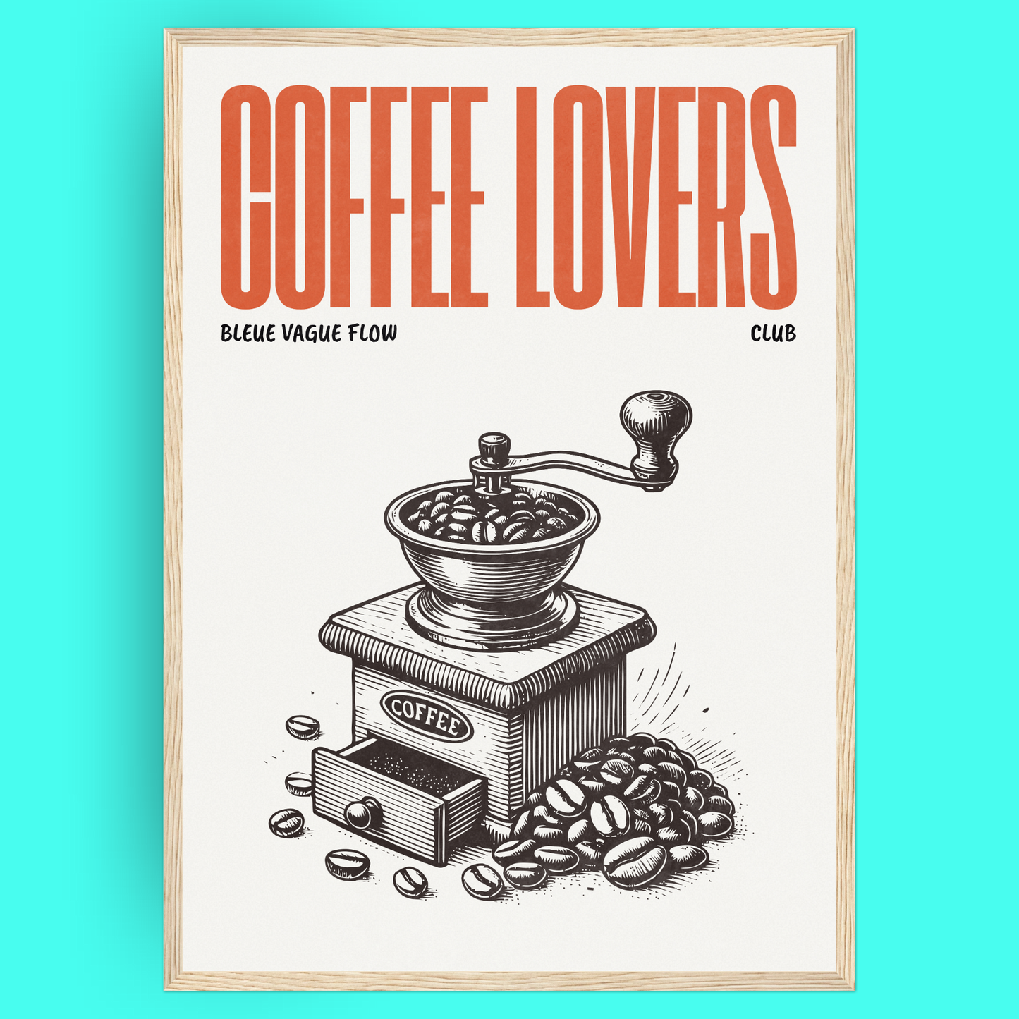 Coffee Lovers - Moulin À Café Bleue Vague Flow