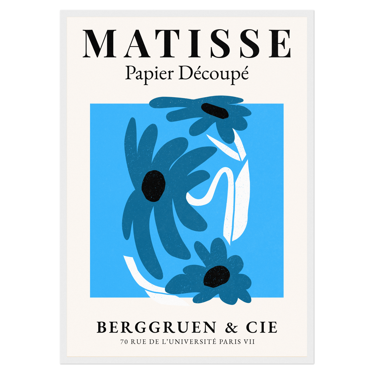 Matisse Papier Découpé - No5 Bleue Vague Flow Print Material
