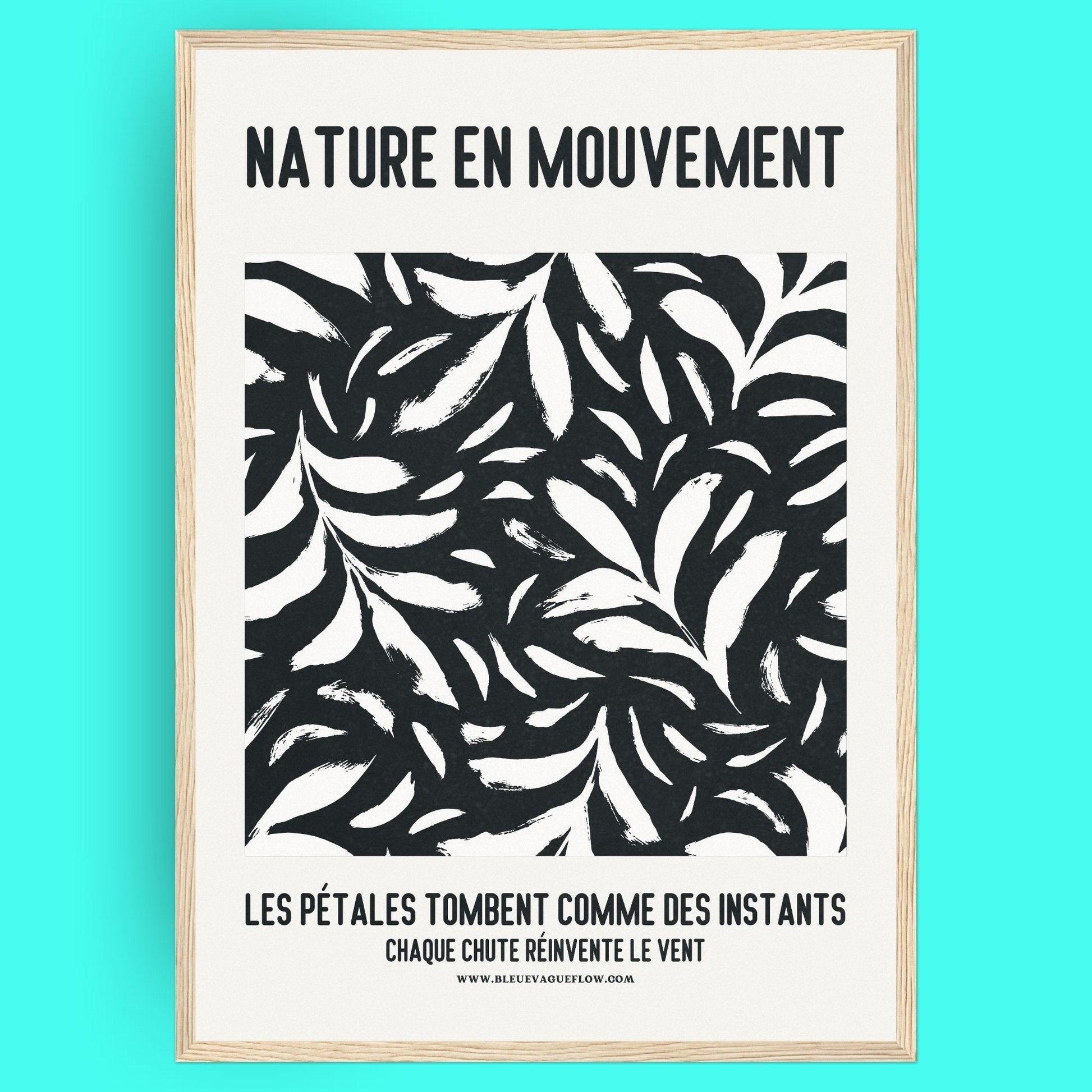Nature En Mouvement - Lueur Bleue Vague Flow