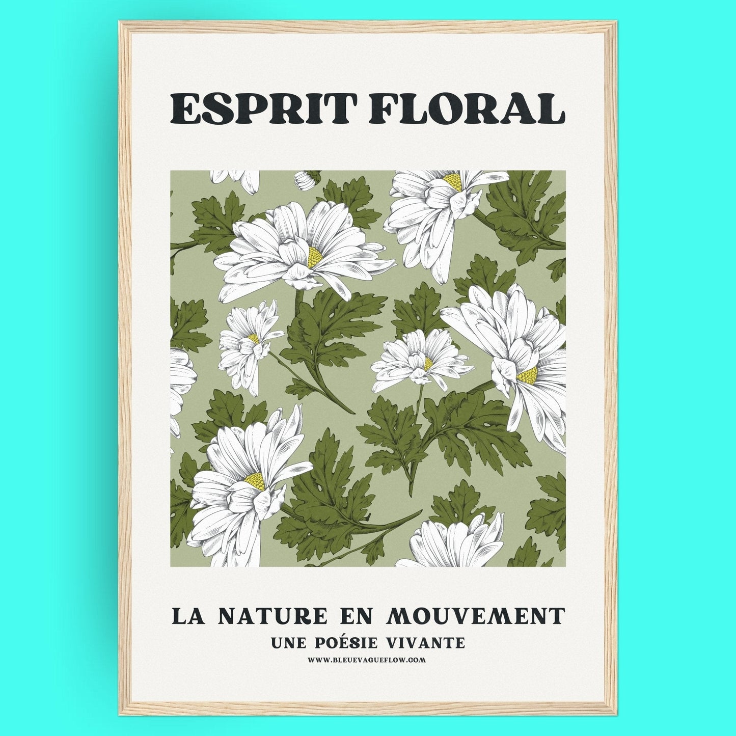 Esprit Floral - Sérénité Bleue Vague Flow