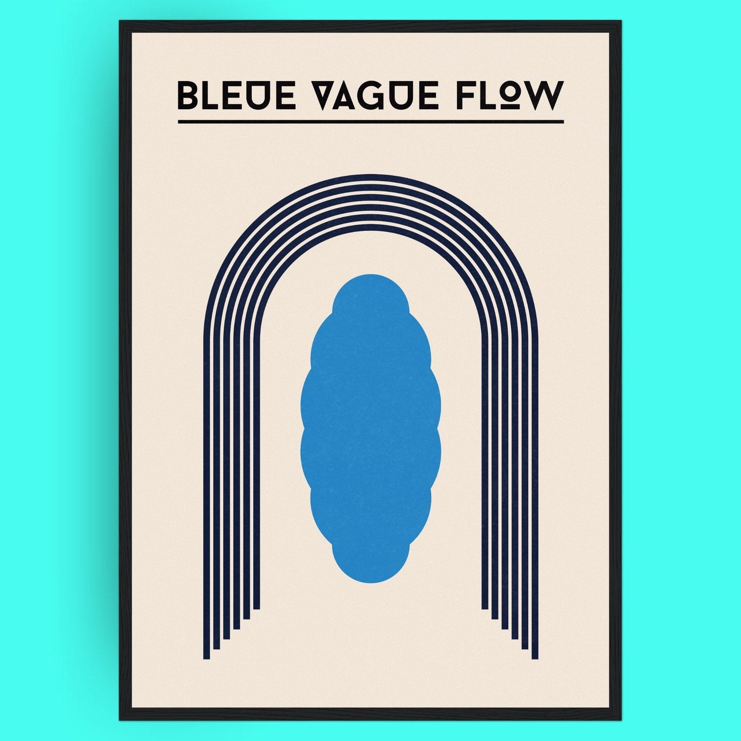 Bauhaus - Silhouette Bleue Vague Flow