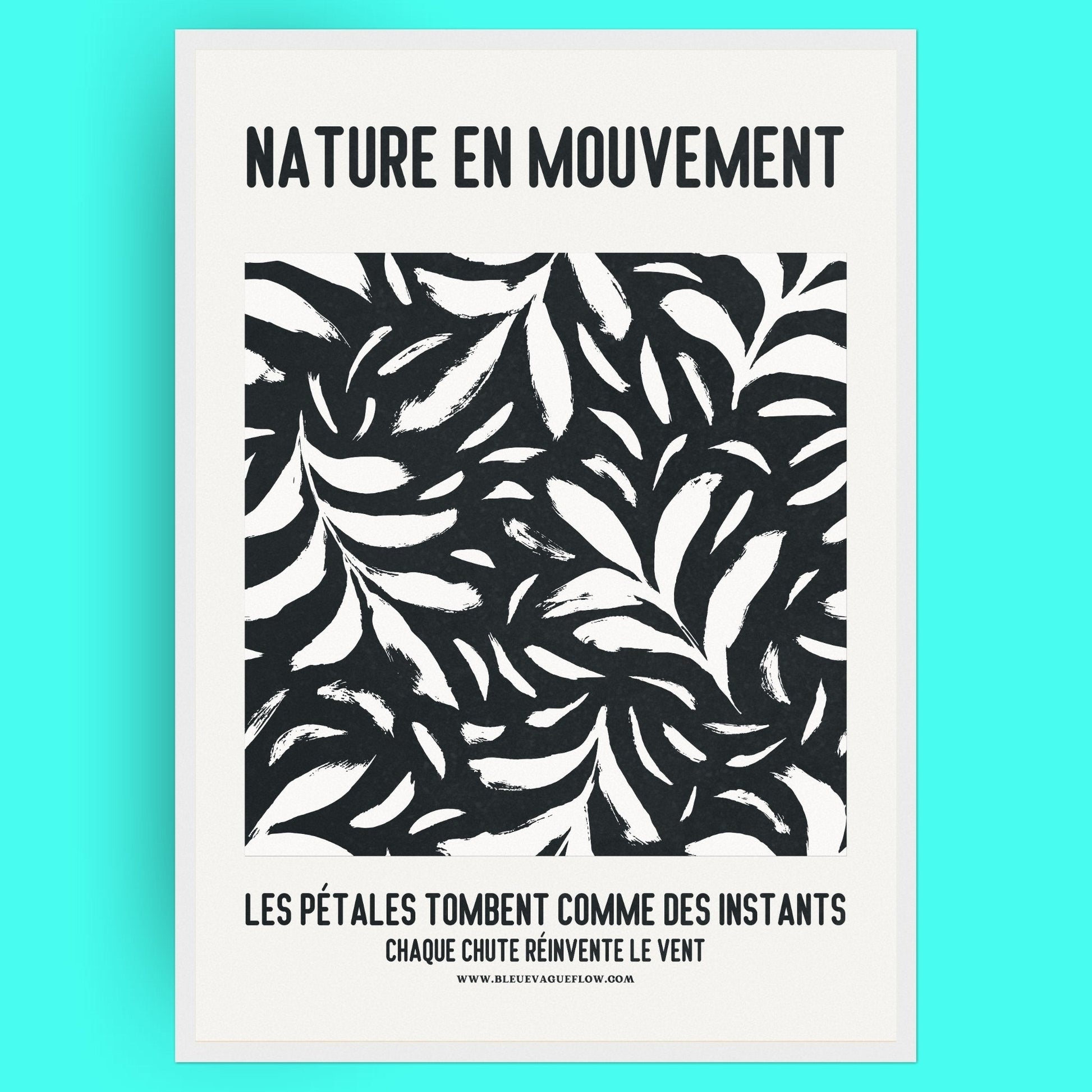 Nature En Mouvement - Lueur Bleue Vague Flow