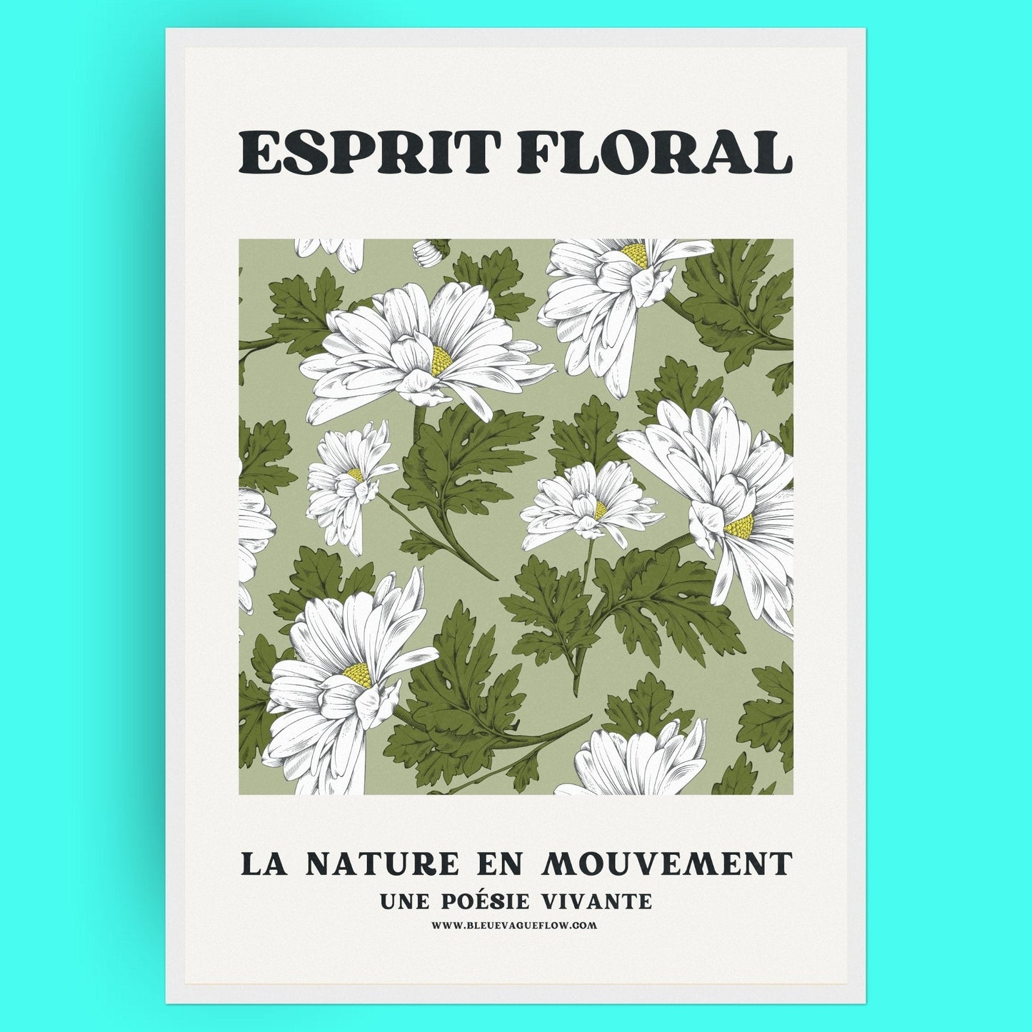 Esprit Floral - Sérénité Bleue Vague Flow