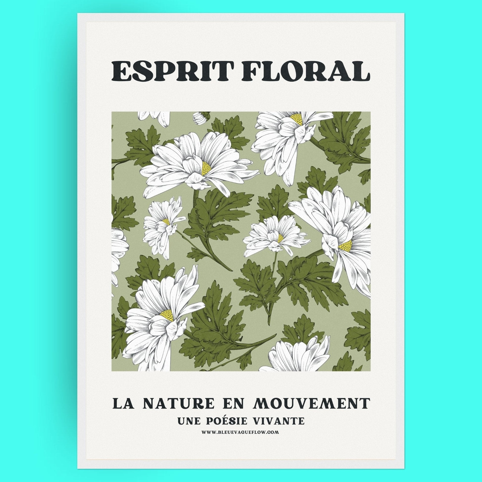 Esprit Floral - Sérénité Bleue Vague Flow