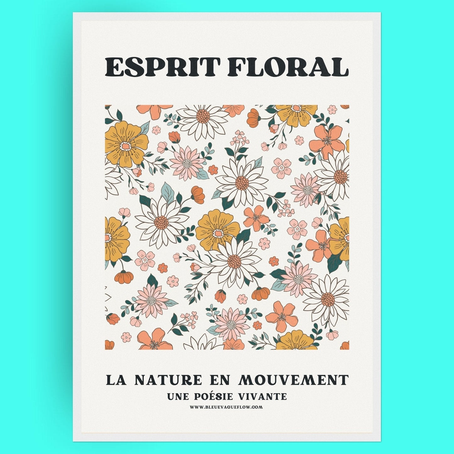 Esprit Floral - Rêve Bleue Vague Flow