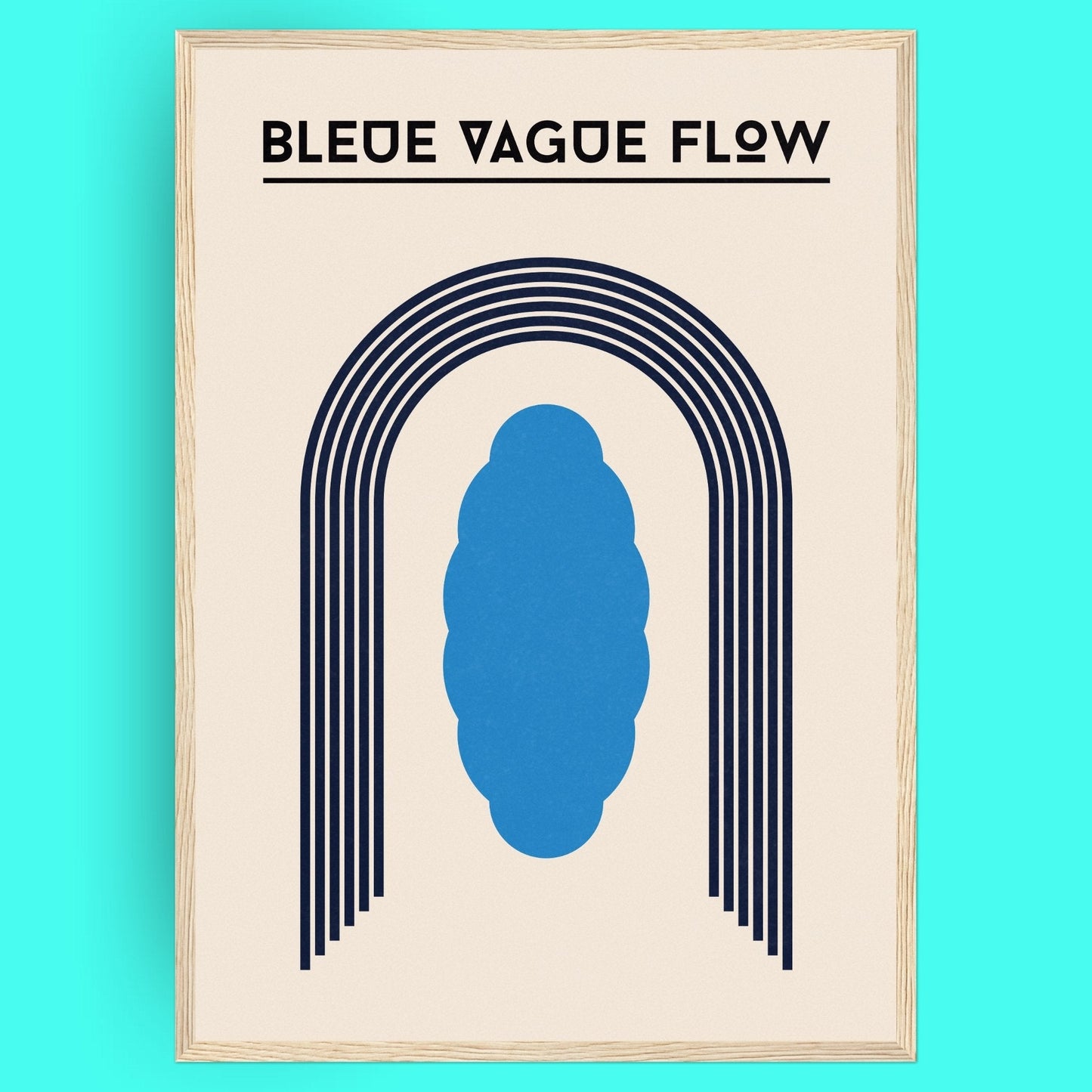 Bauhaus - Silhouette Bleue Vague Flow