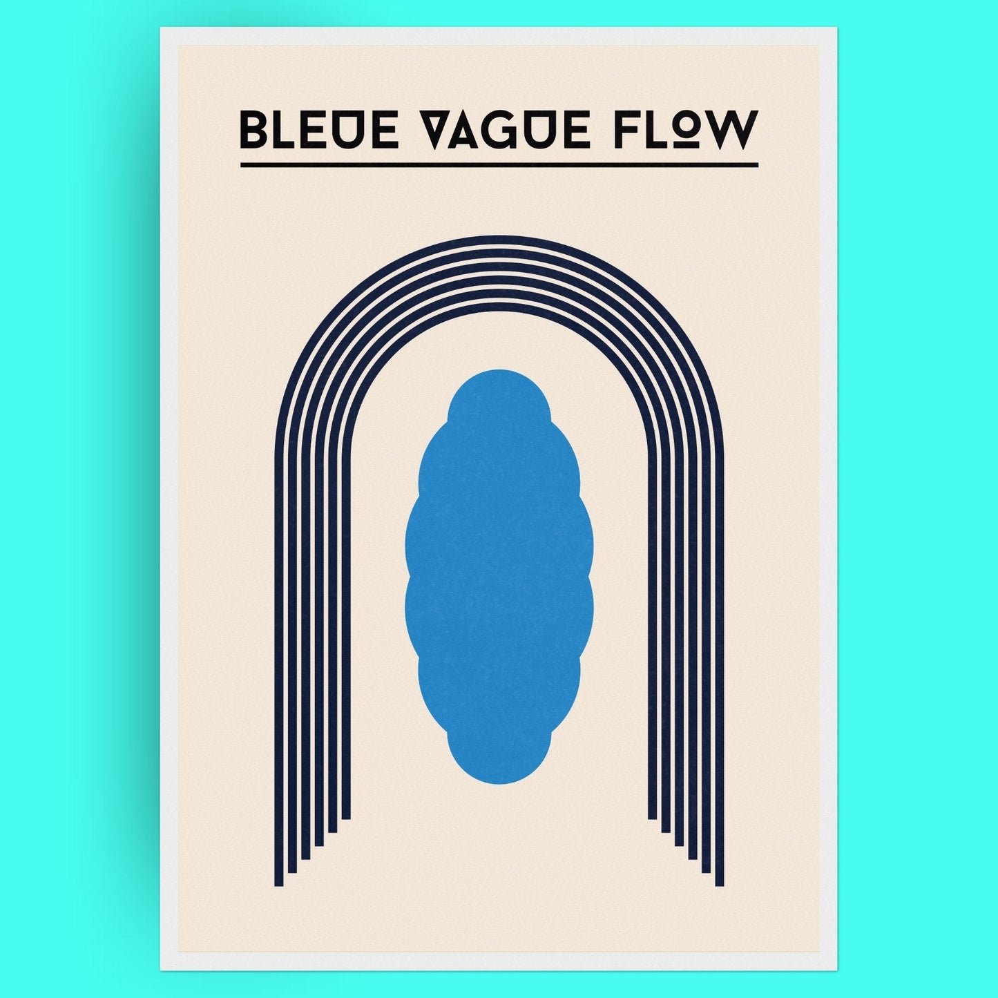 Bauhaus - Silhouette Bleue Vague Flow