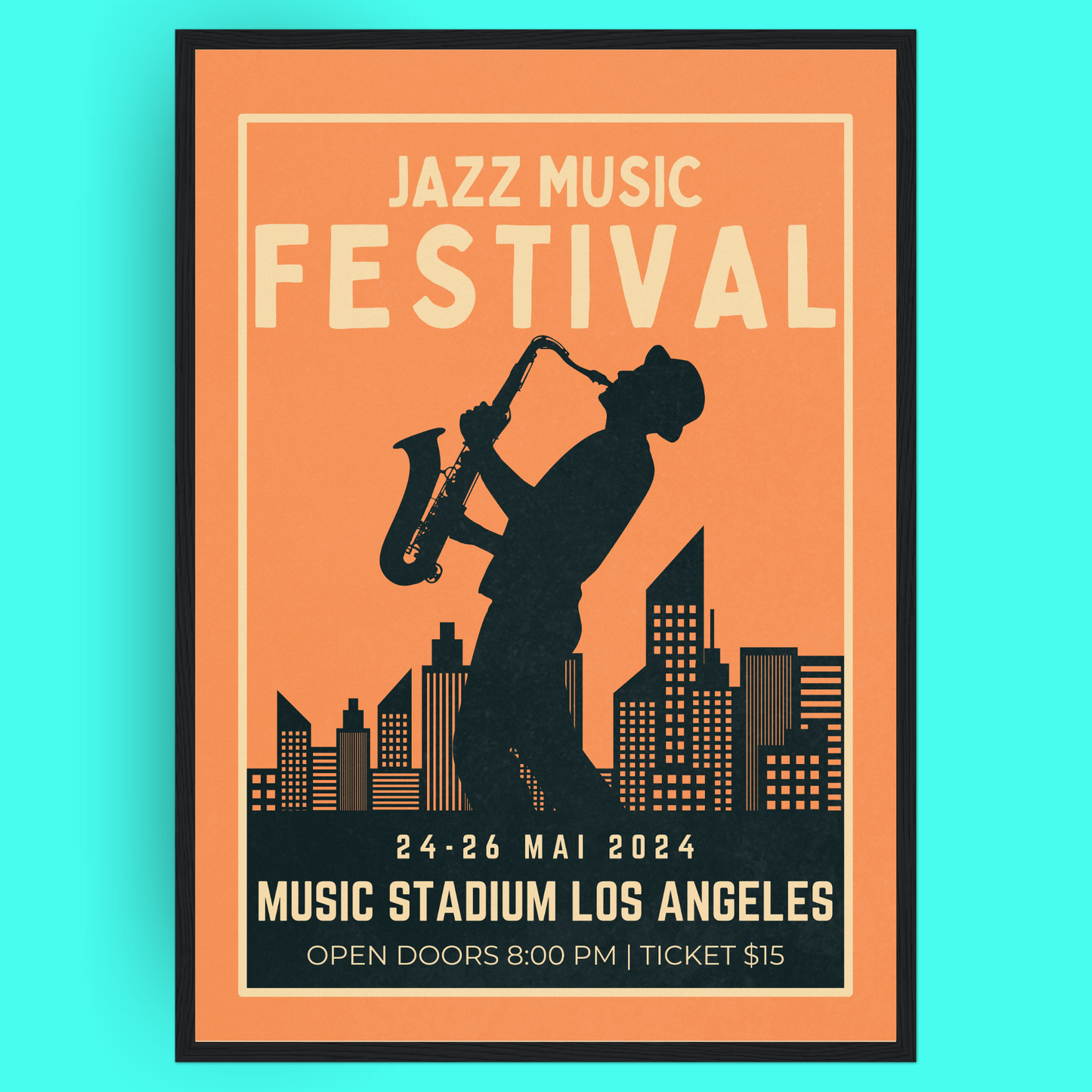 Jazz Festival - Sax Bleue Vague Flow