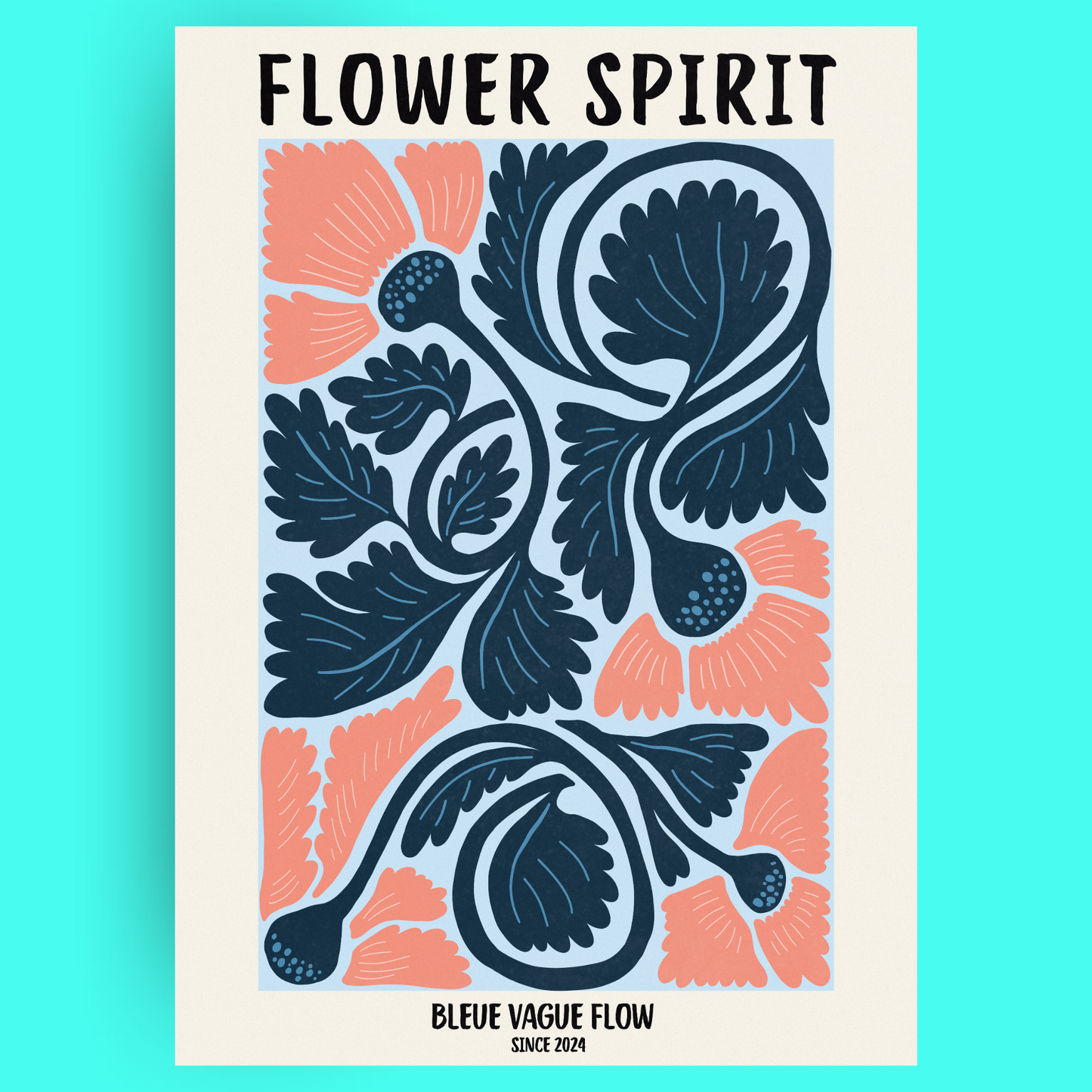 Flower Spirit - Repos solaire Bleue Vague Flow