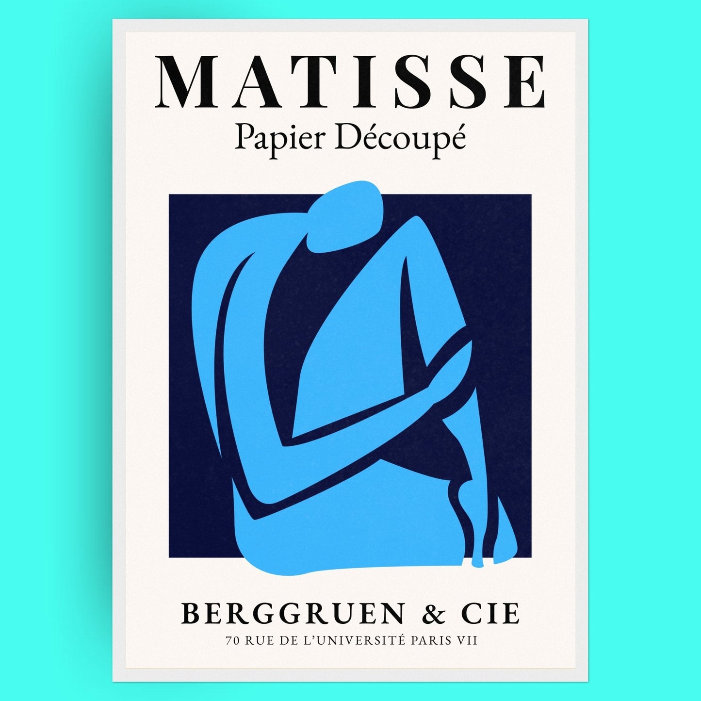 Matisse Papier Découpé - No1 Bleue Vague Flow Print Material