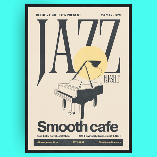 Jazz Night - Piano Bleue Vague Flow