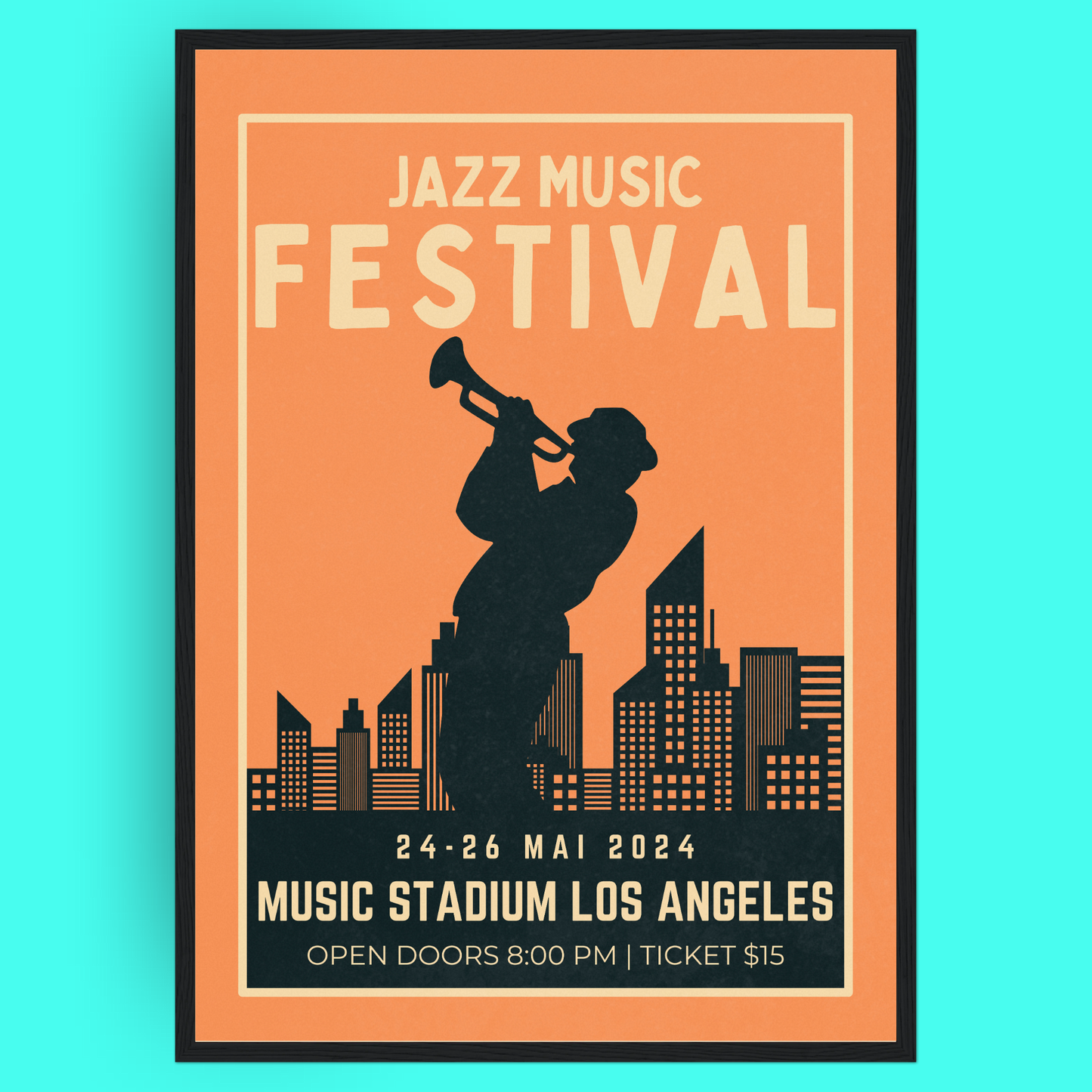 Jazz Festival - Trumpet Bleue Vague Flow