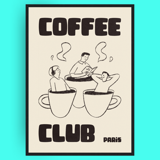 Coffee Club - Bain De Café Bleue Vague Flow
