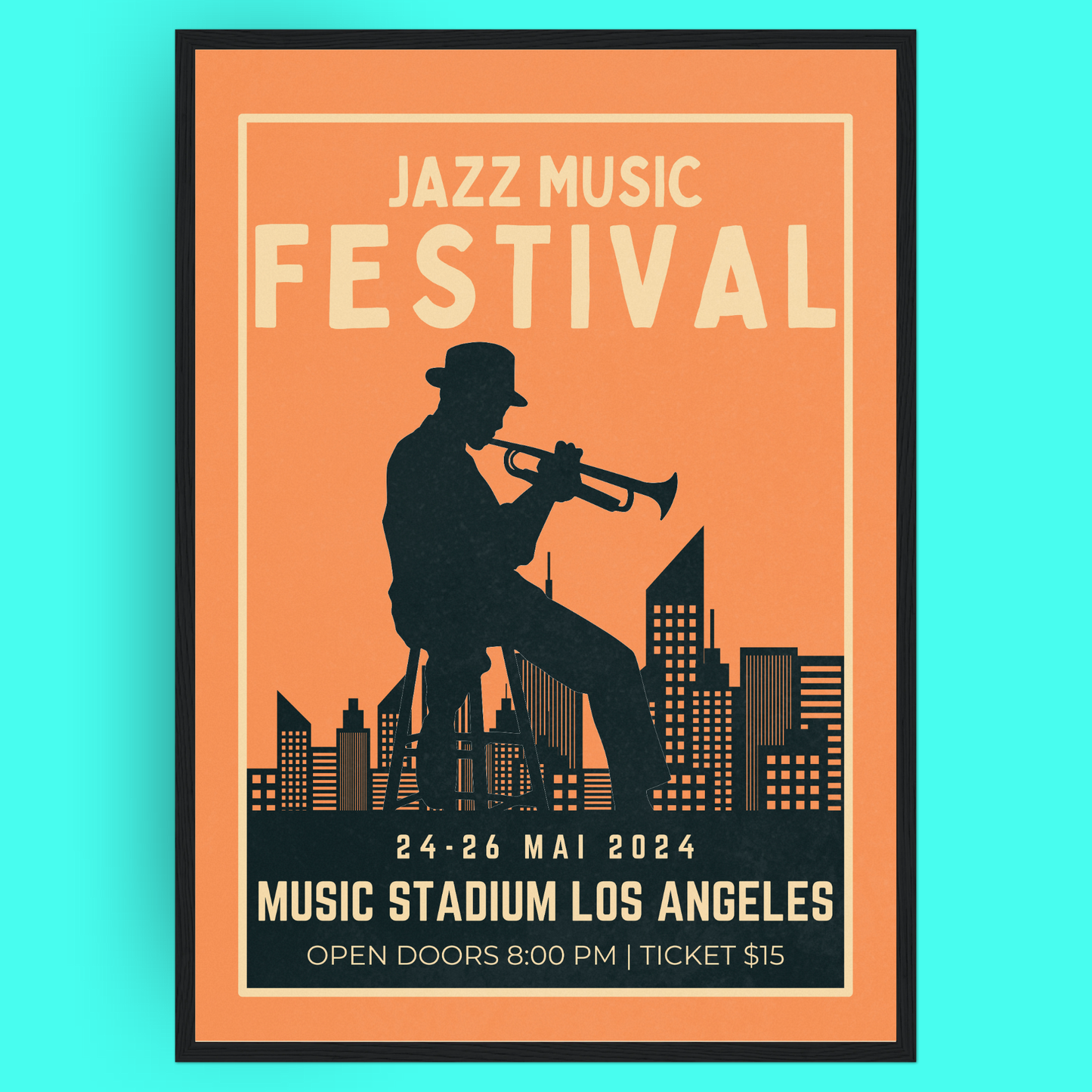 Jazz Festival - Trumpet Place Bleue Vague Flow