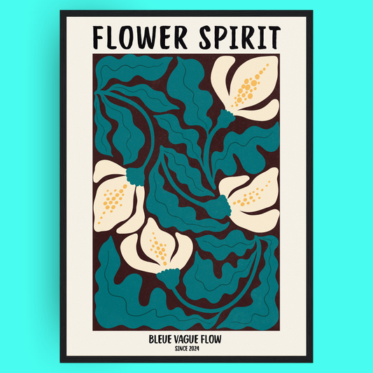 Flower Spirit - Ombre tendre Bleue Vague Flow
