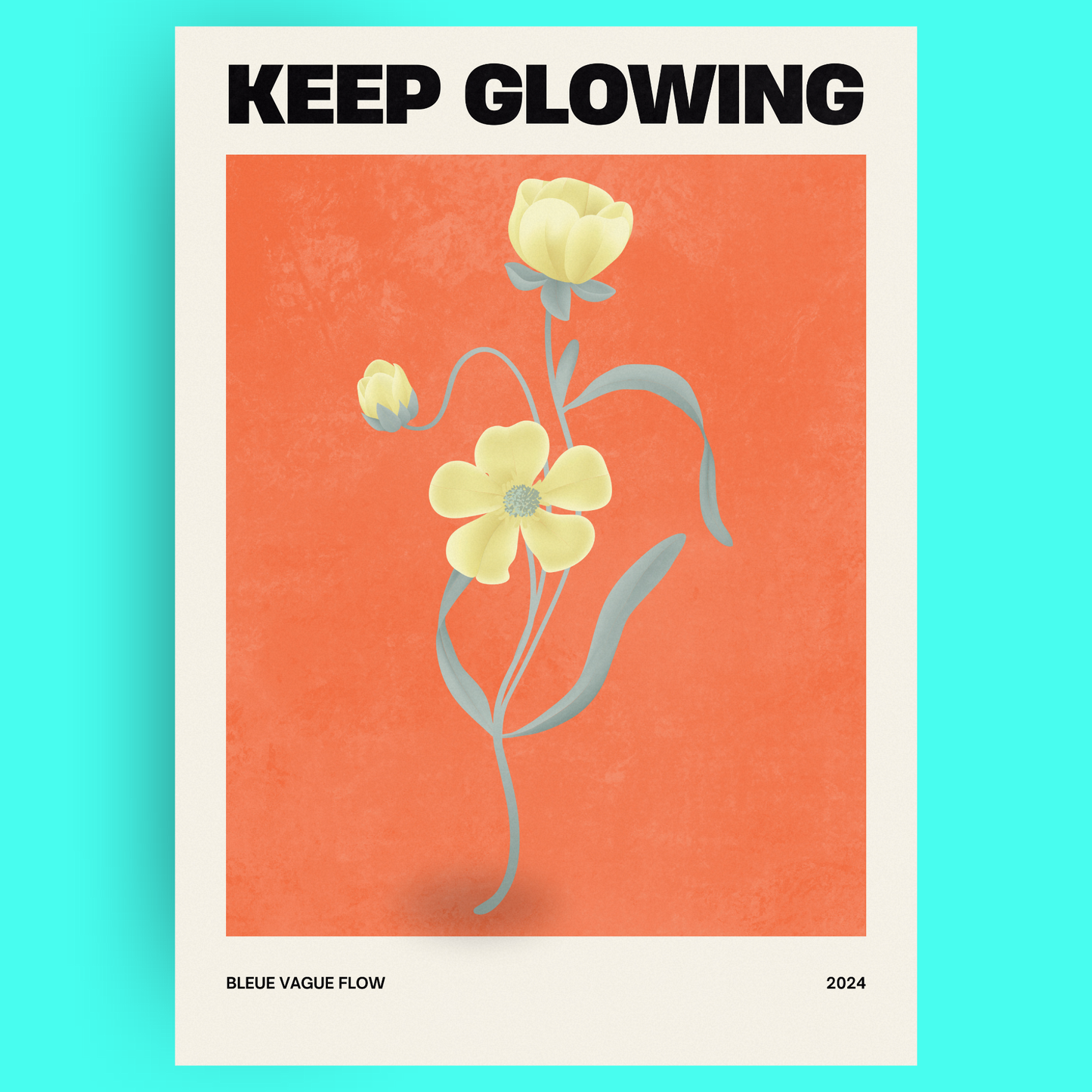 Floral Spirit - Keep Glowing Bleue Vague Flow