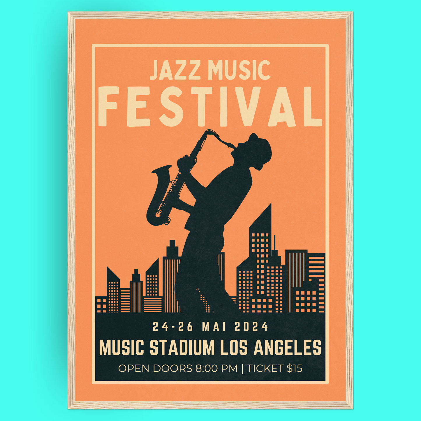 Jazz Festival - Sax Bleue Vague Flow