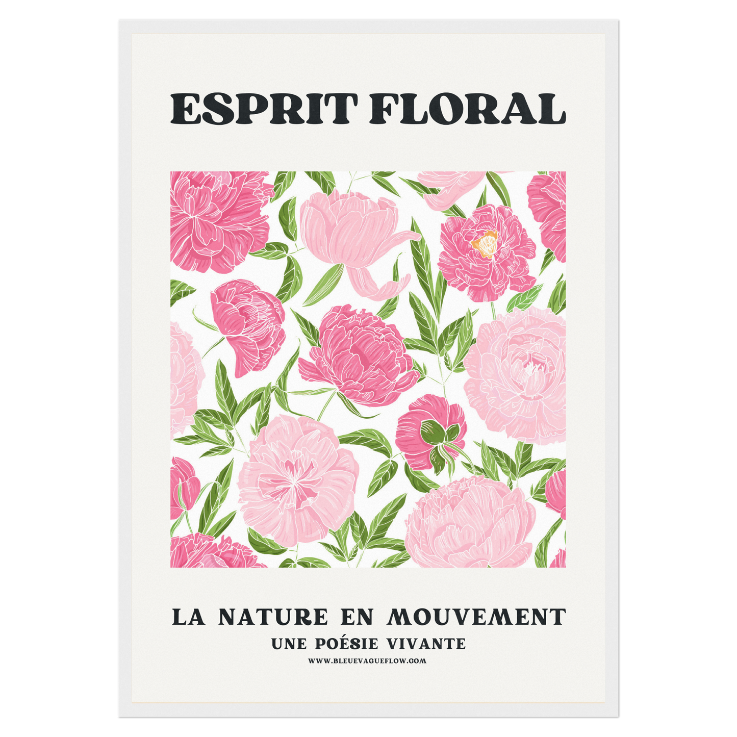 Esprit Floral - Pétale Bleue Vague Flow