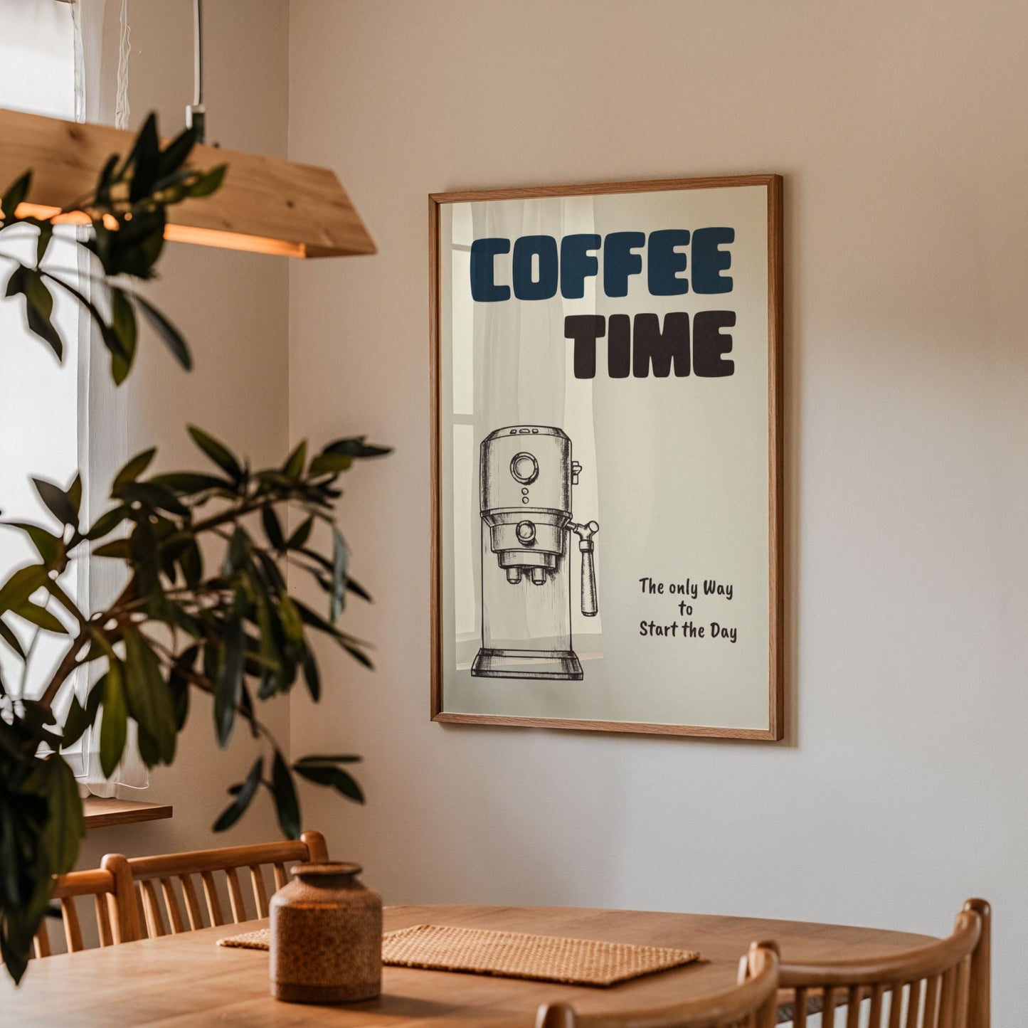 Coffe Time - Expresso Machine Bleue Vague Flow