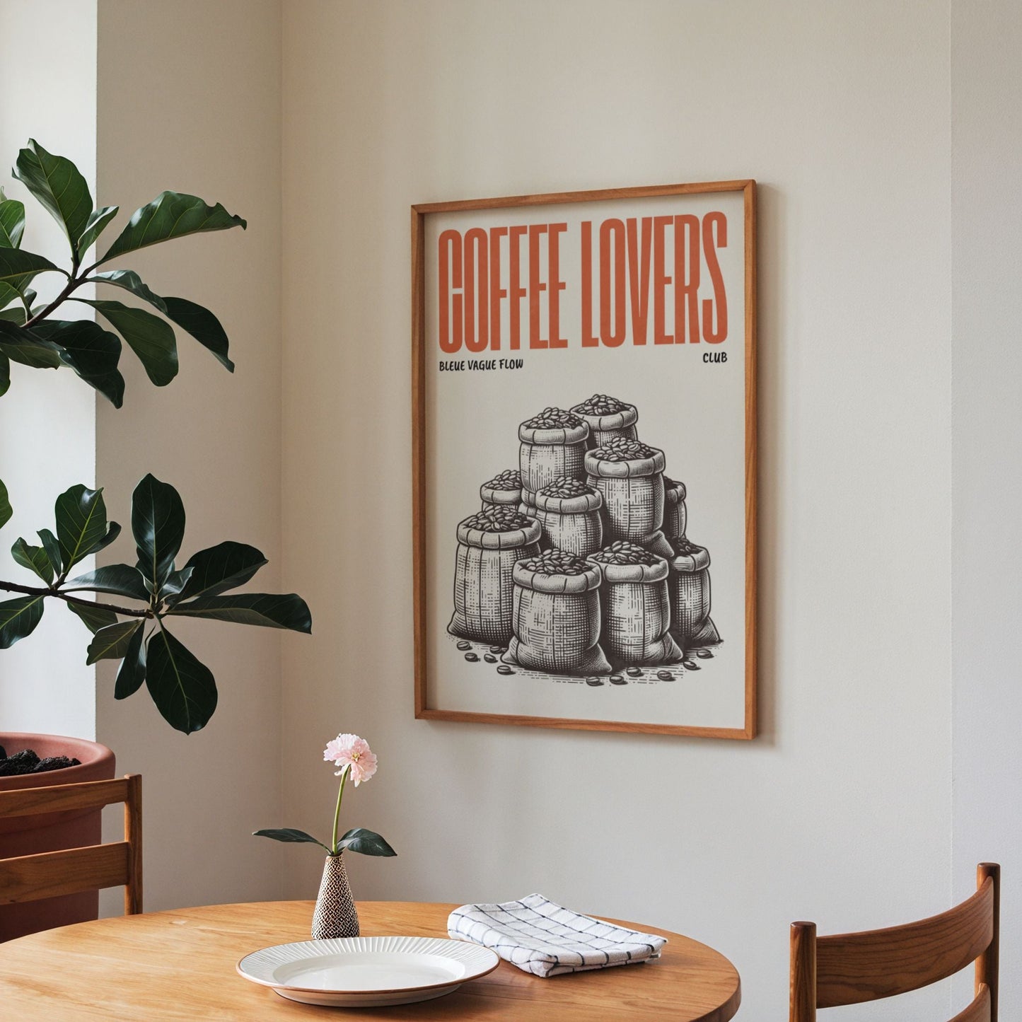 Coffee Lovers - Stock De Café Bleue Vague Flow