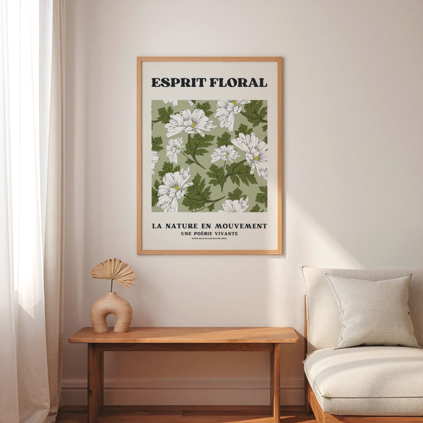 Esprit Floral - Sérénité Bleue Vague Flow