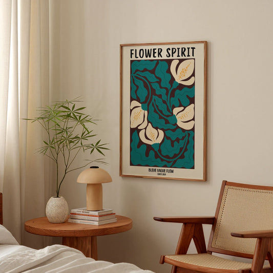 Flower Spirit - Ombre tendre Bleue Vague Flow