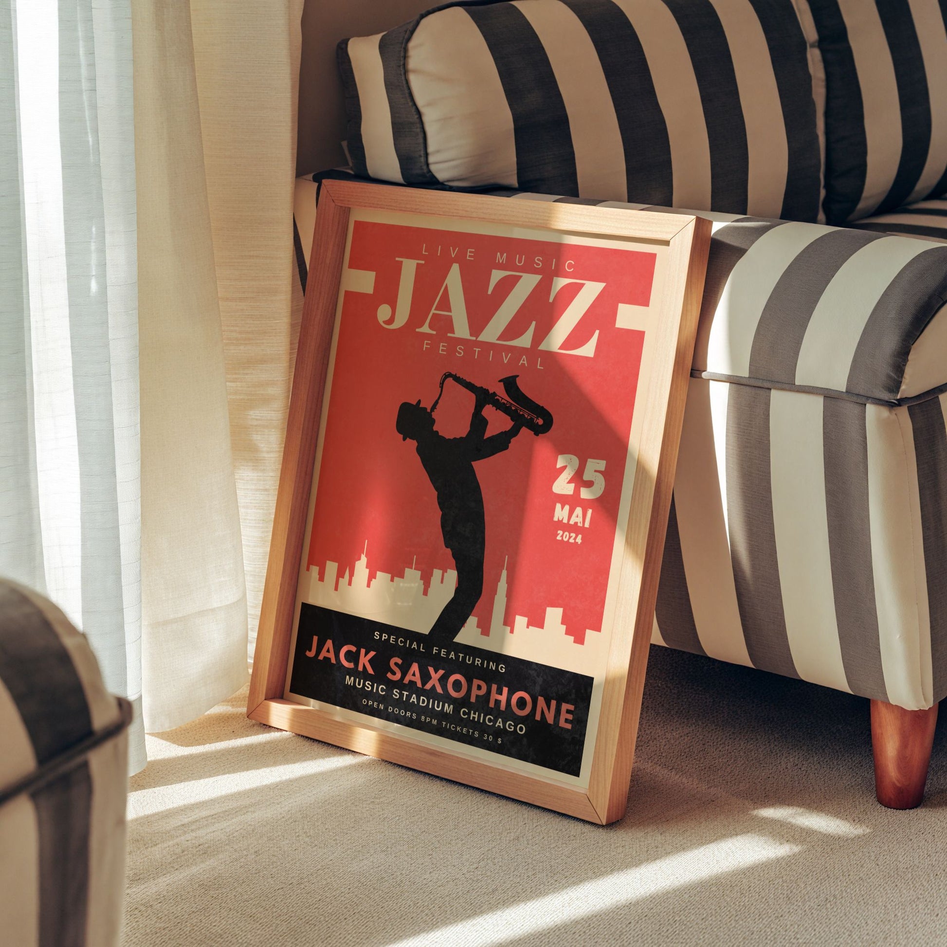 Jazz Music Festival - Sax Bleue Vague Flow