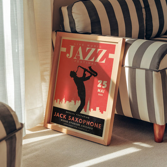 Festival Musique Jazz - Saxophone Bleue Vague Flow