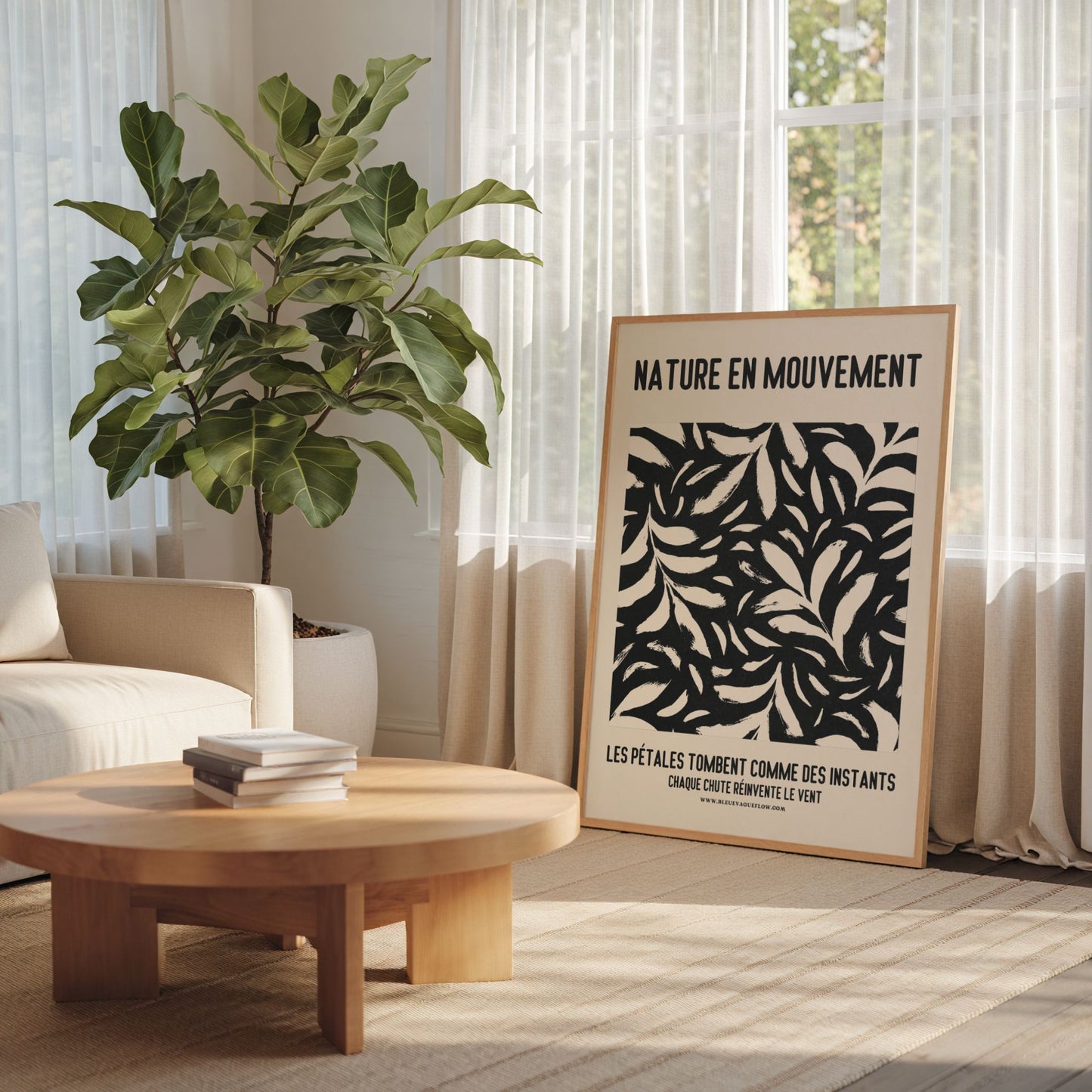 Nature En Mouvement - Lueur Bleue Vague Flow