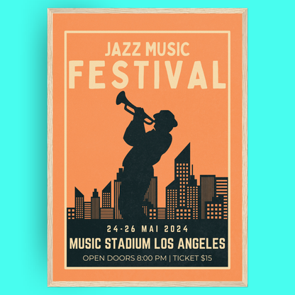 Jazz Festival - Trumpet Bleue Vague Flow
